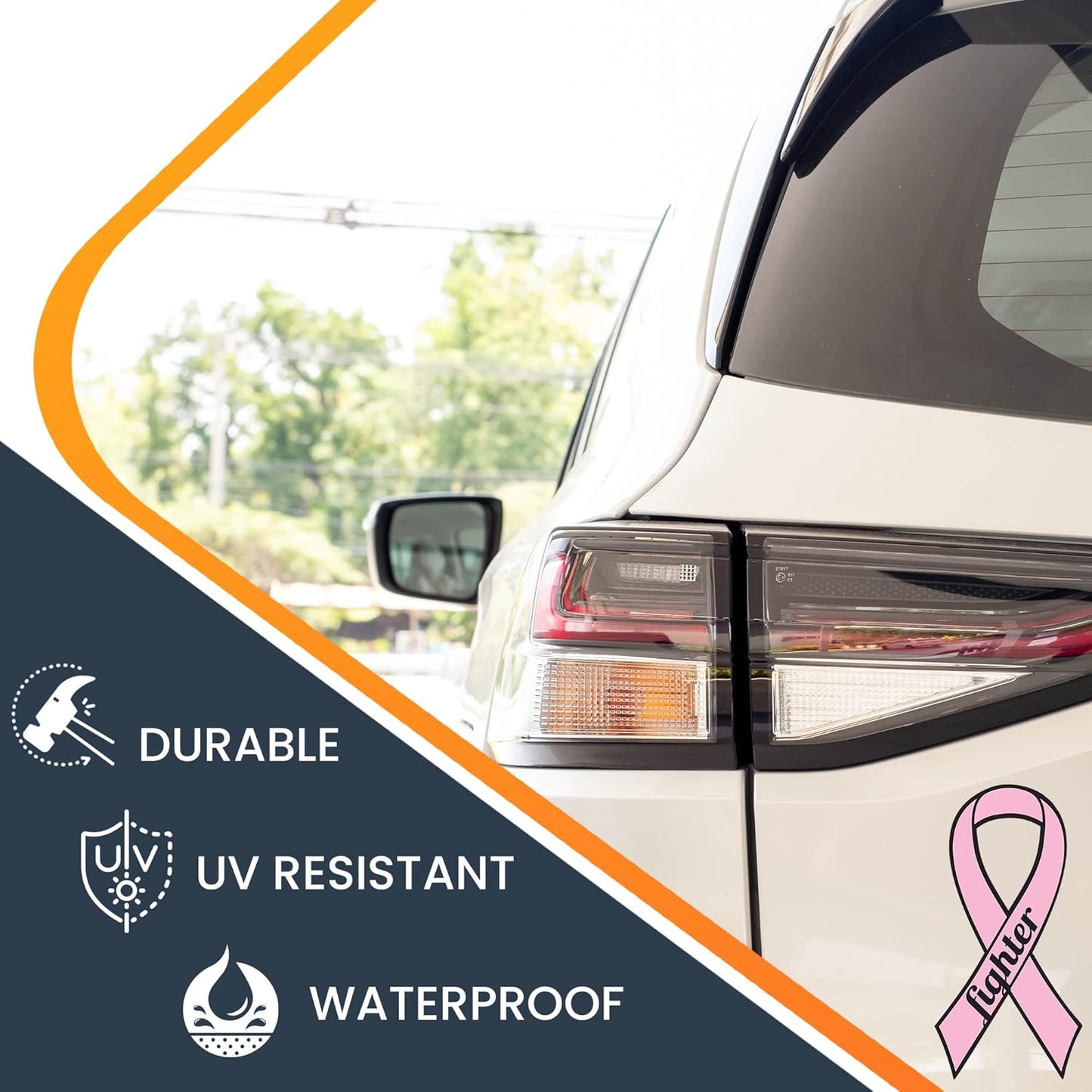 Magnet Me Up: Support Breast Cancer Fighter Pink Ribbon Magnet Decal - 3.5x7 Inches, Heavy-Duty Automotive Magnet for Car, Truck, SUV - Show Your Support and Encouragement with This Magnet