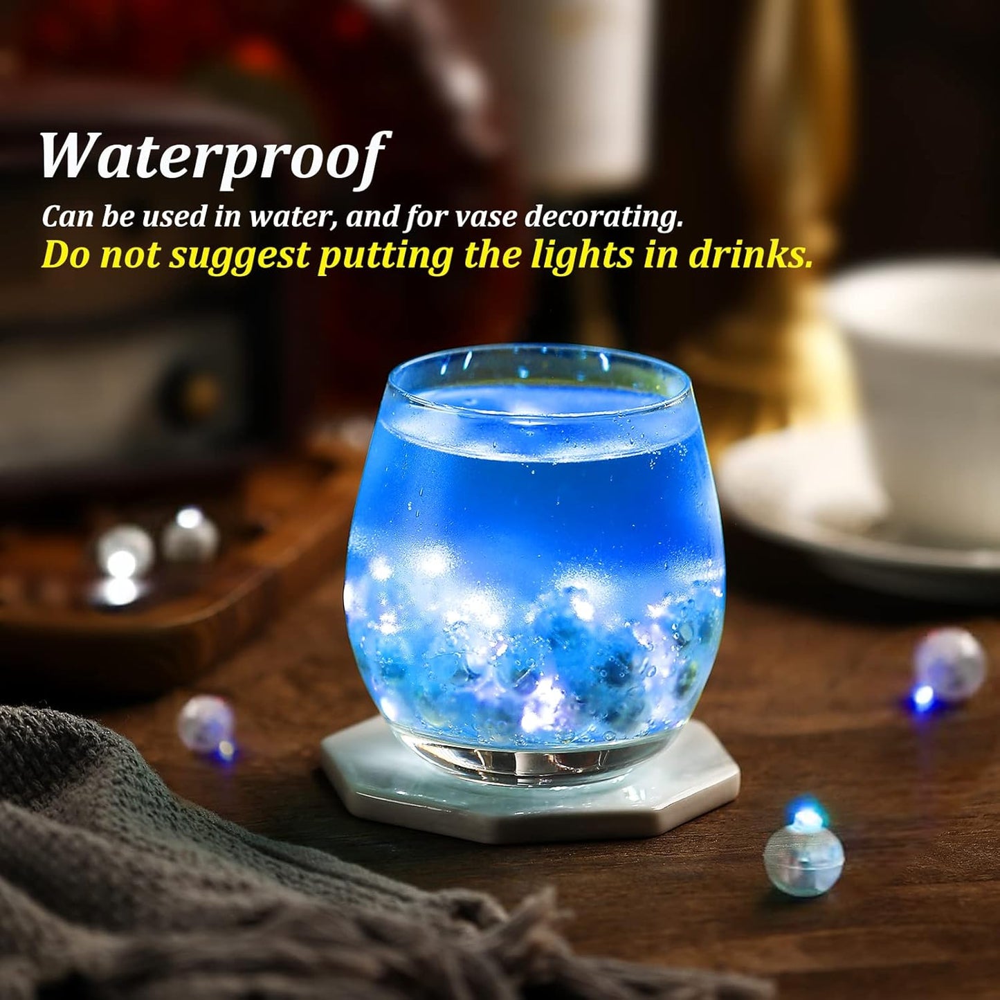 100PCs Mini Led Lights, Led Balloons Light for Party Decorations Neon Party Lights for Paper Lantern Easter Eggs Birthday Party Wedding Halloween Christmas Decoration(Glow steadily Blue)