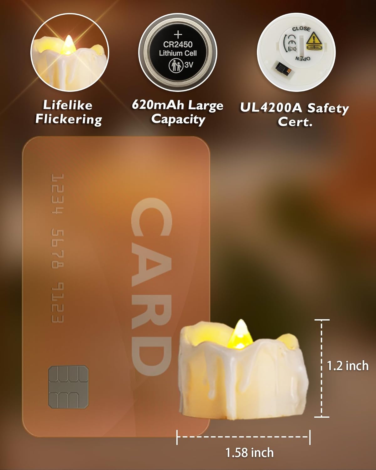 Homemory 12pcs Remote Timer LED Tea Lights Candles, 400+Hours Flickering Flameless Battery Votive Tealights for Tabletop Lighting, Centerpieces Decor, Holiday, White Base