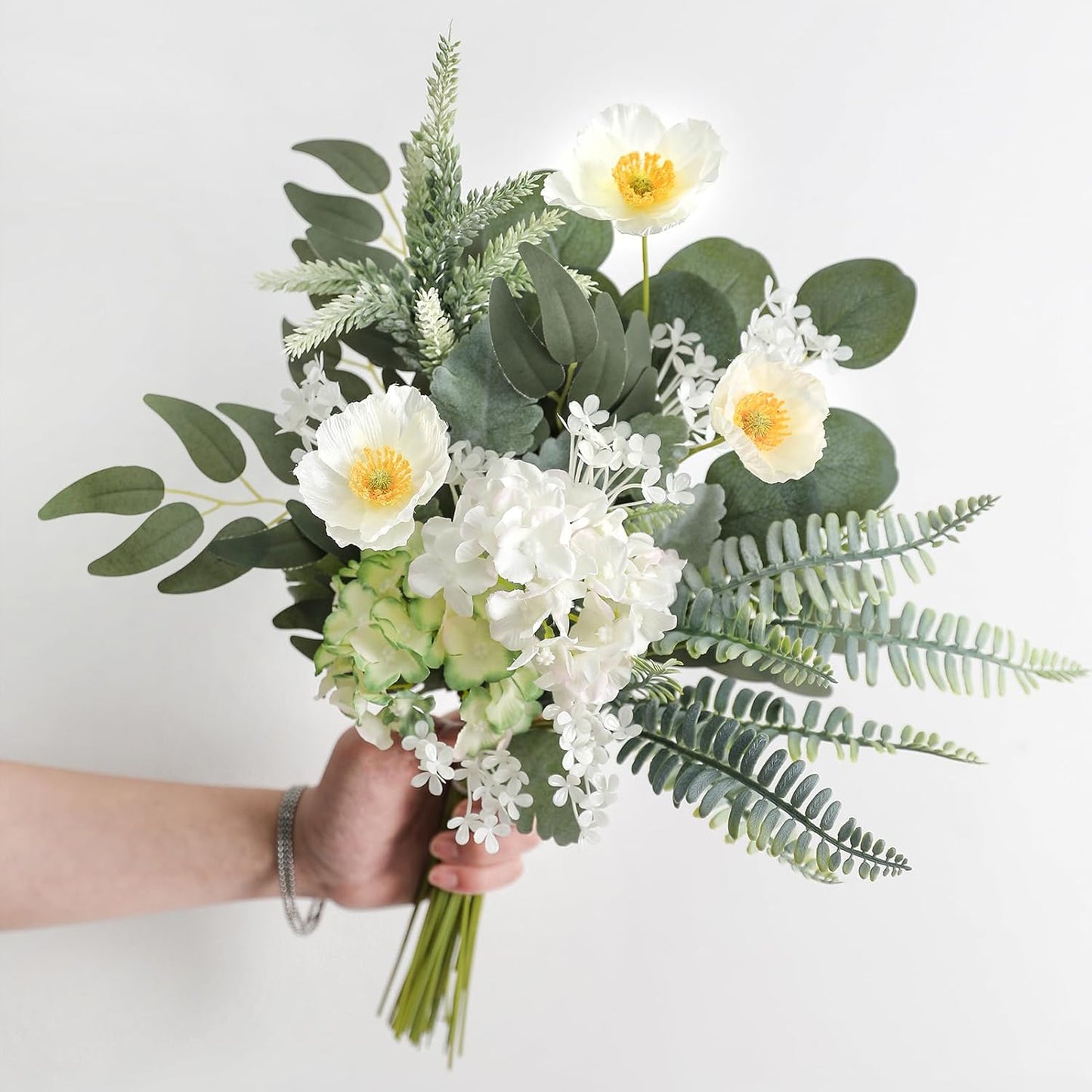 Serra Flora Artificial Greenery Spray Box Set(Pack of 64pcs) with 8 Kinds of Wedding Bouquet Filler Table Centerpieces and Floral Arrangement