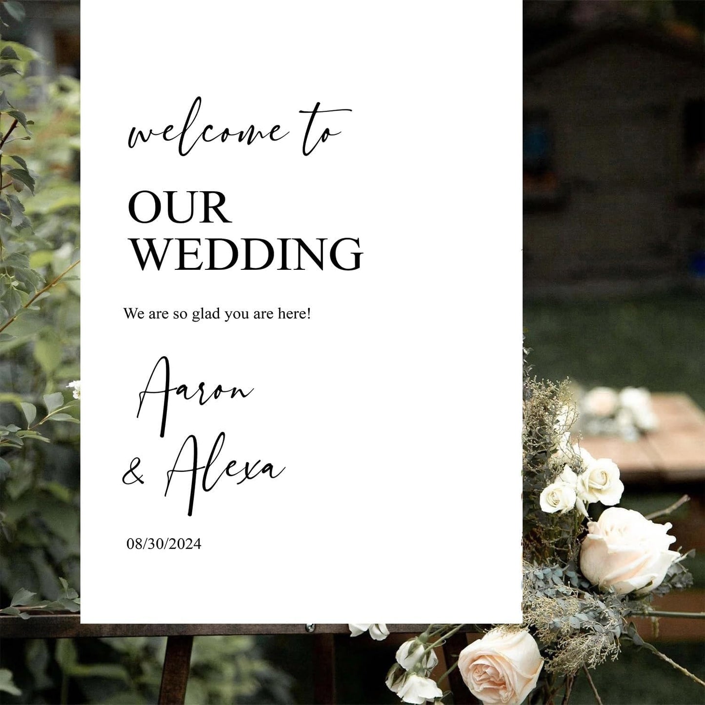 Welcome Sign Wedding, Customized Wedding Welcome Sign, Custom Wedding Welcome Sign