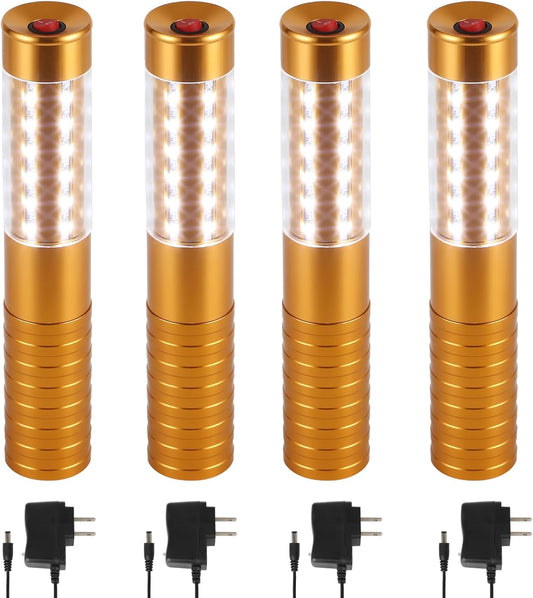 WILON Bottle Service Lights Rechargeable Bottle Service Sparklers Reusable Handheld Girl Lights LED Baton Strobe Light for Parties Bar Club Nightclub Birthday Weddings - 4 Pack