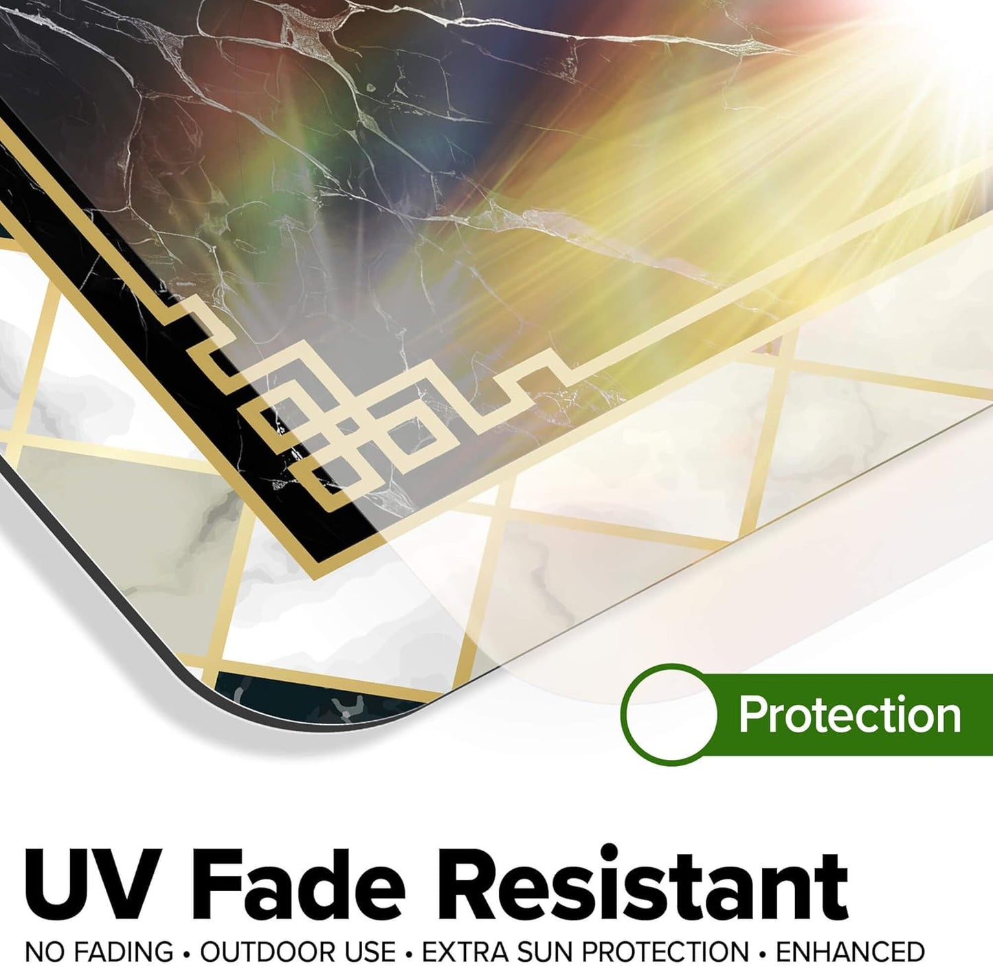 Custom Sign, Custom Street Sign, 11 Font Colors, 13 Font Styles, 4 Hole Options, 22 Sizes, 24x24 Inches, Rust Free DiBound, Fade Resistant, Made in USA by My Sign Center (Marble Tile)