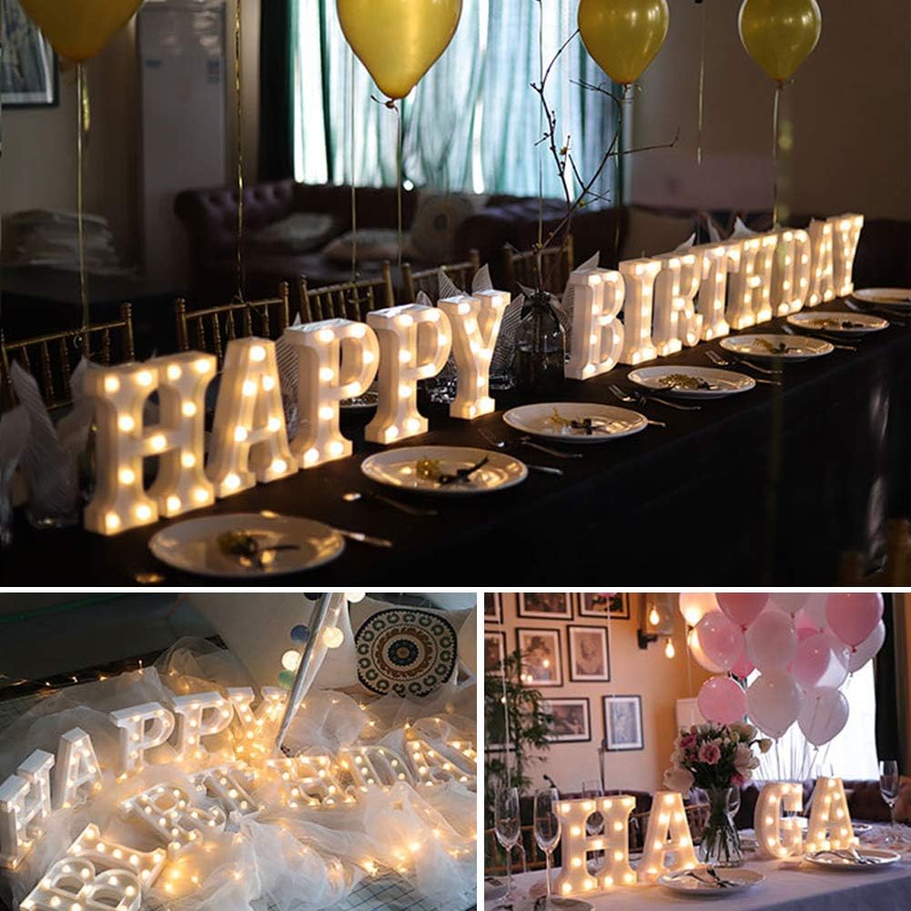 MUMUXI Marquee Light Up Letters | Large Light Up Numbers | Battery Powered and Bright with Every Letter of The Alphabet | for Wedding, Birthday, Party, Celebration, Christmas or Home Decoration (F)