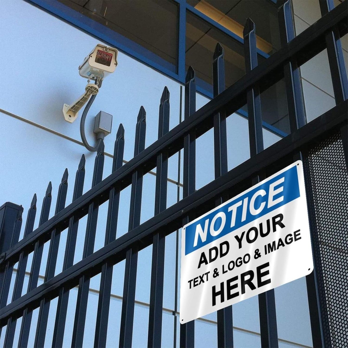 Custom Notice Signs Outdoor Metal - 12 x 8 Personalized Aluminum Caution Signs Rust-Proof Warning Sign Safety Signs for Home Business