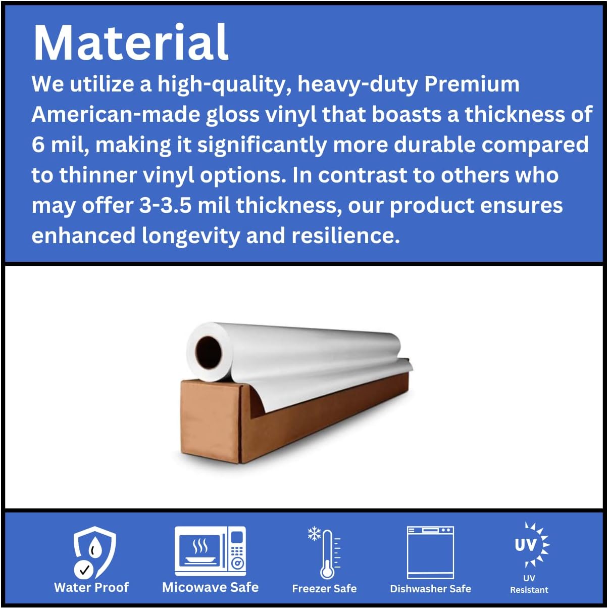 Avgrafx 110 Round or Square Custom Personalized Stickers Labels Vinyl Waterproof Dishwasher Safe, Made USA, Any Text or Image (4x4 Inches)