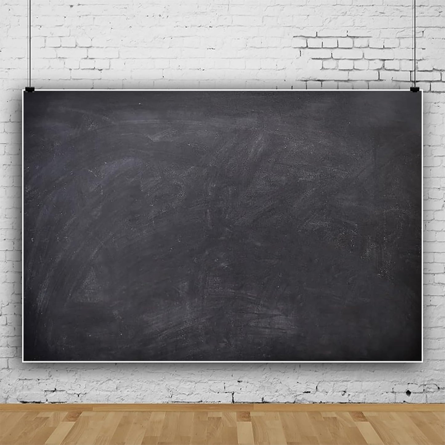 Renaiss 5x3ft Blank Blackboard Backdrop for Photoshoot Man Woman Portrait DIY Chalkboard Photography Background Back to School Banner School Season Photo Booth Props Wedding Teachers` Day Party Decor