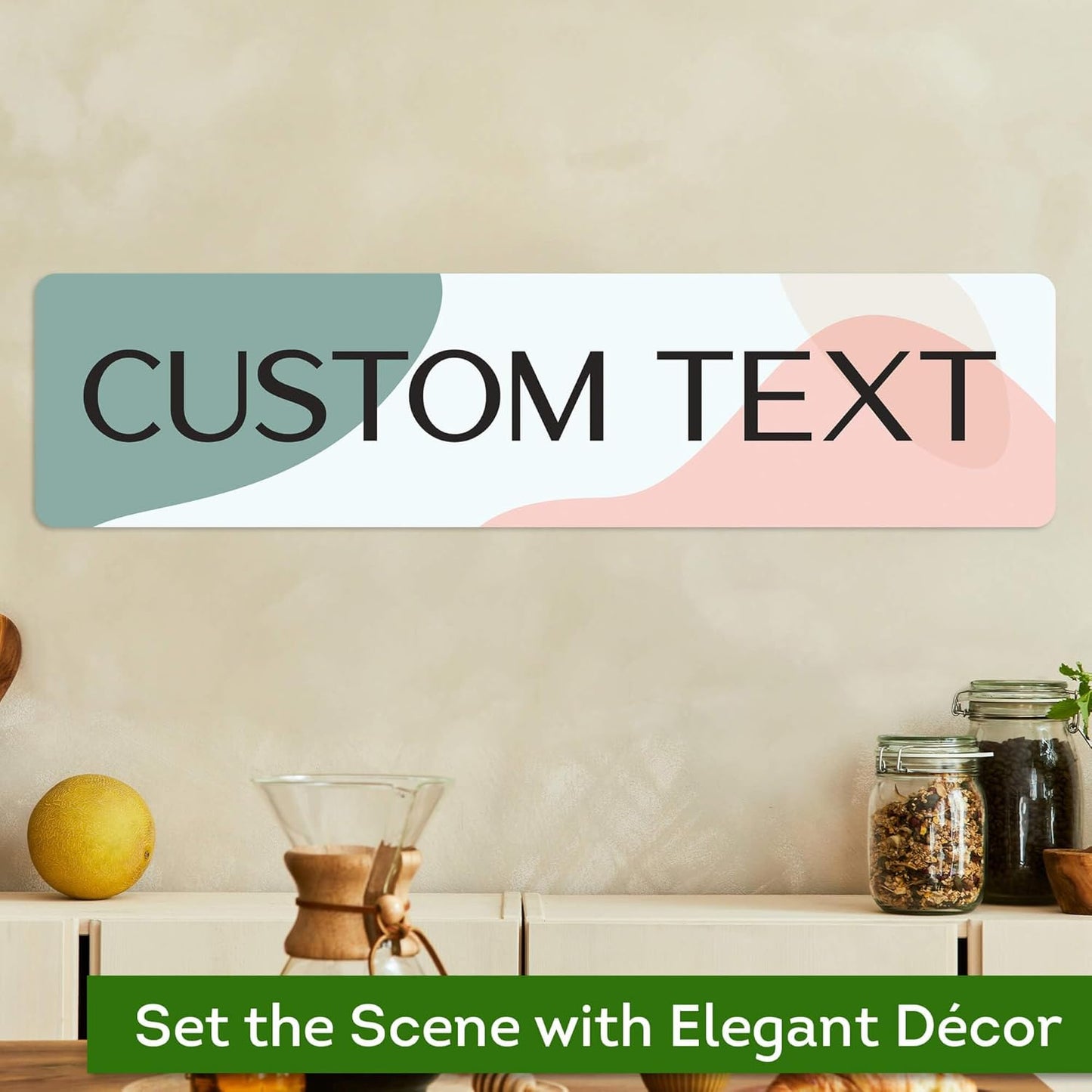 Custom Sign, Custom Street Sign, 11 Font Colors, 13 Font Styles, 4 Hole Options, 22 Sizes, 6x24 Inches, Rust Free DiBound, Fade Resistant, Made in USA by My Sign Center (Minimalist)