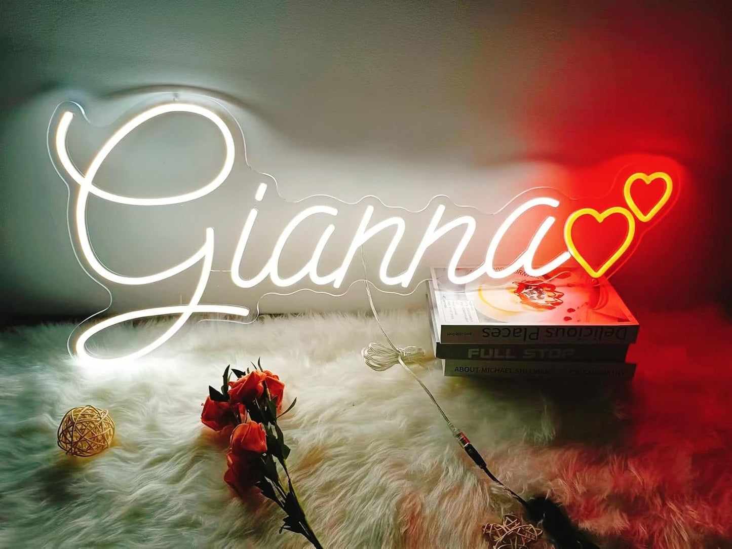 Custom Neon Sign for Wall Decor,Room decor,LED Neon Sign Customizable for Wedding,Birthday Gift,Girlfrend,Party,Salon,Bar,Home Decorations,Bedroom,Personalized Family Name ligh,christmas gift,