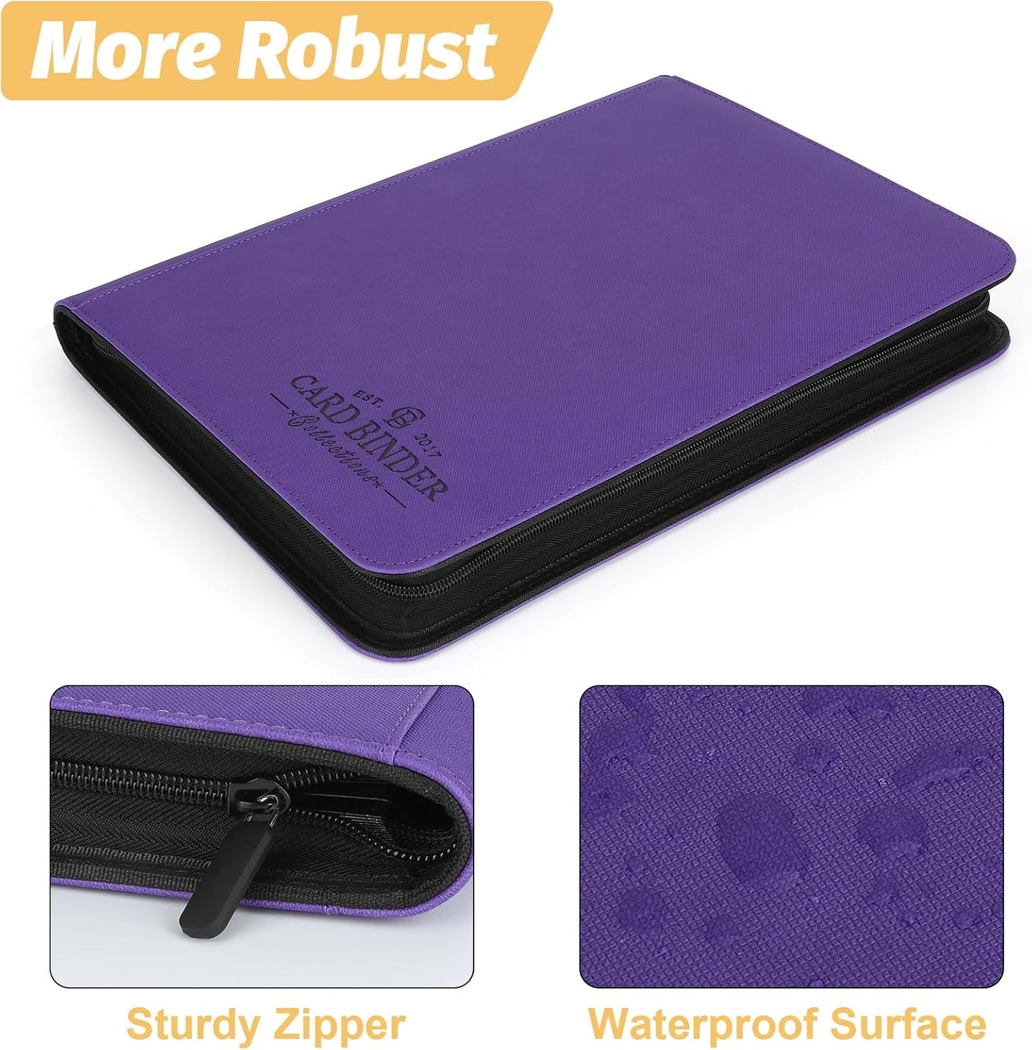 Trading Card Binder, Card Collection Binder Album Folder with 540 Side Loading Pockets, 9 Pocket Trading Card Album Folder for TGC,MTG, Baseball Cards, Yugioh