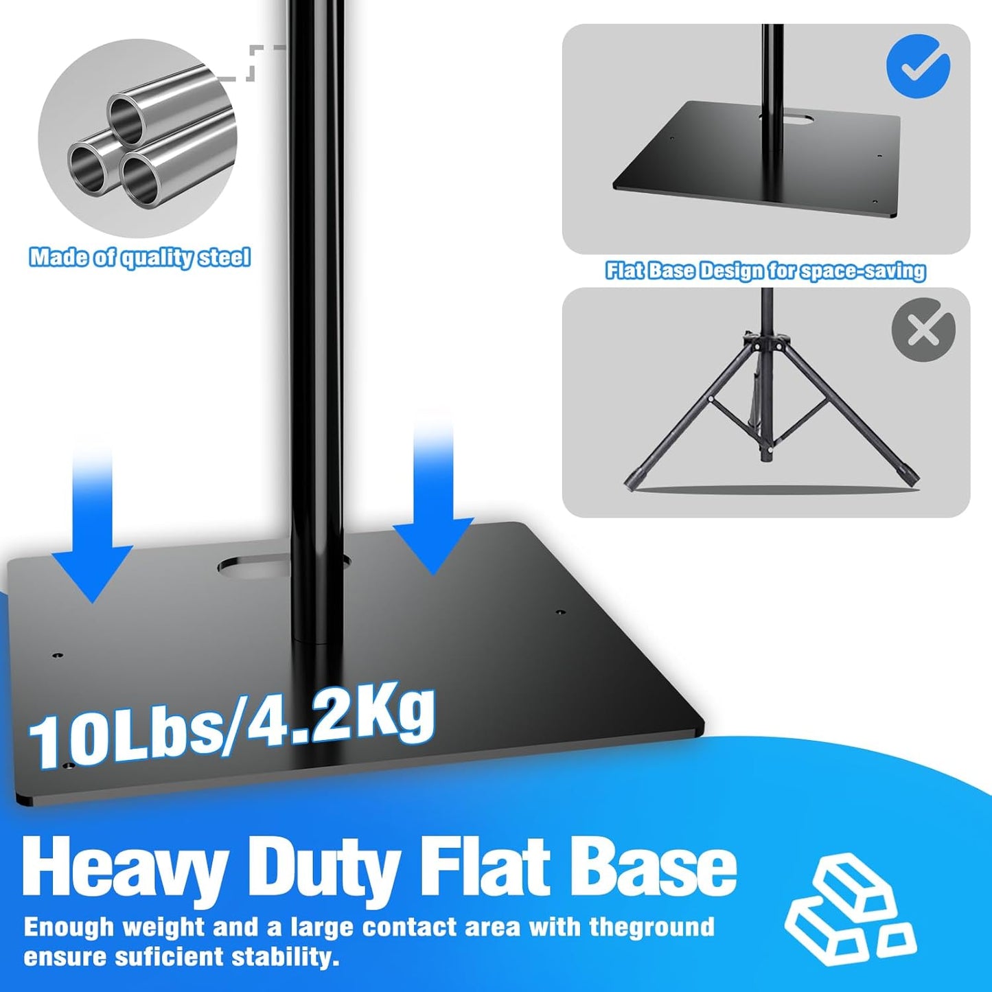 Pipe and Drape Backdrop Stand Kit Backdrop Stand For Parties 10x10 FT Adjustable Photo Backdrop Stand Heavy Duty Background Stand for Wedding Banquet Decorations Black