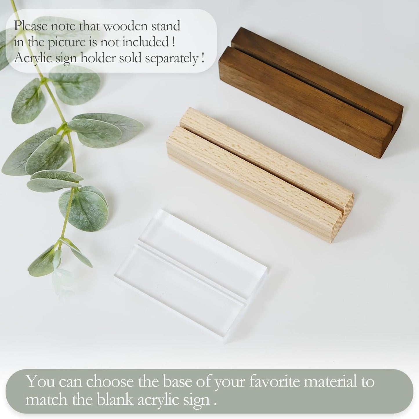 10 Pack Frosted Acrylic Sign Blank for Table Numbers, 5 x 7 Inch Acrylic Blank Frosted Sheet Sign 1/8 inch Thick, Use for DIY Wedding Table Signs, Wood Base NOT Included