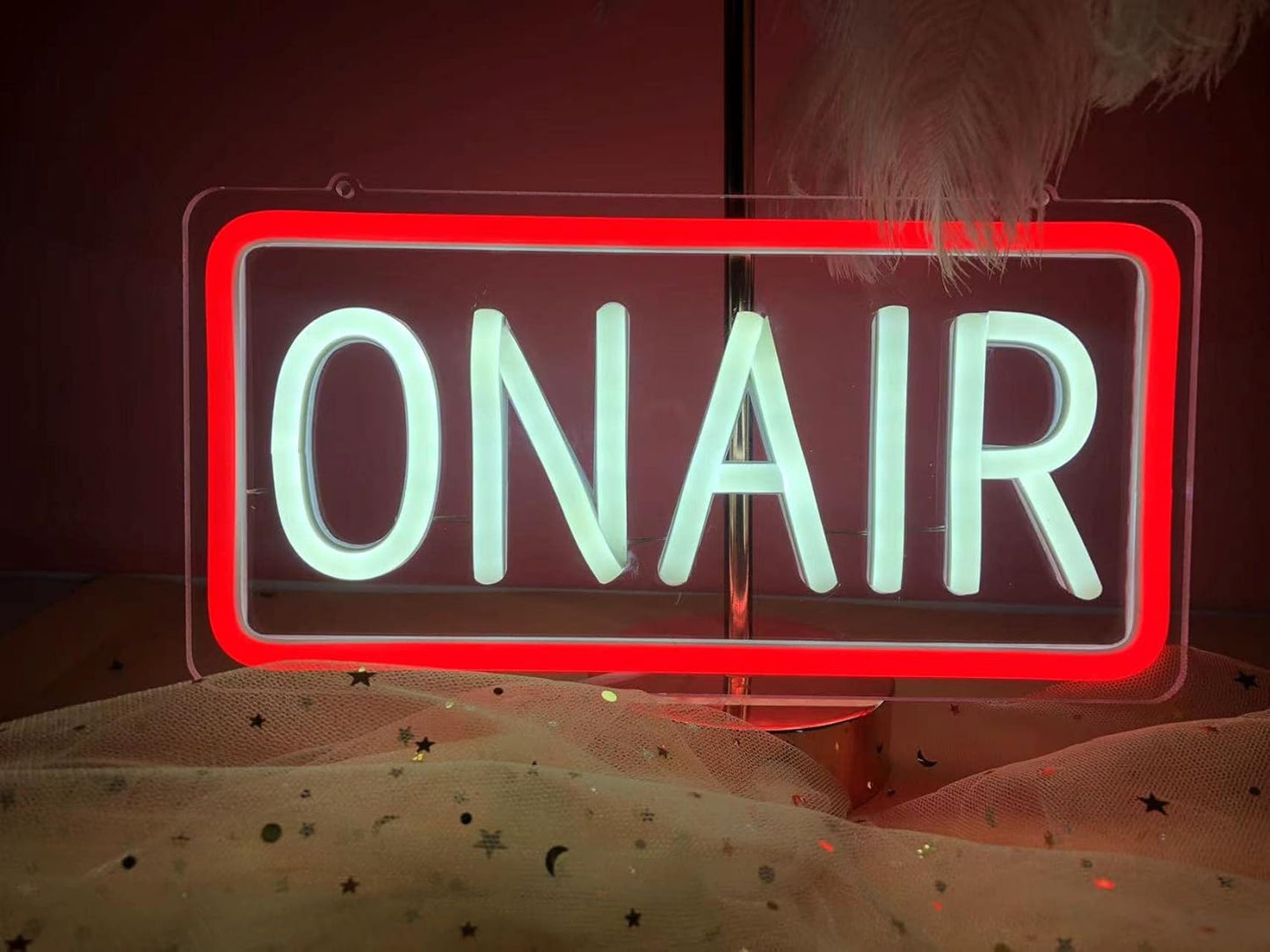 LED Neon Sign Night Light for Wall Party Décor Bedroom Room Bar Wedding Home Birthday Art Decoration Christmas with USB Chain Light modulator 5v (lets party blue)