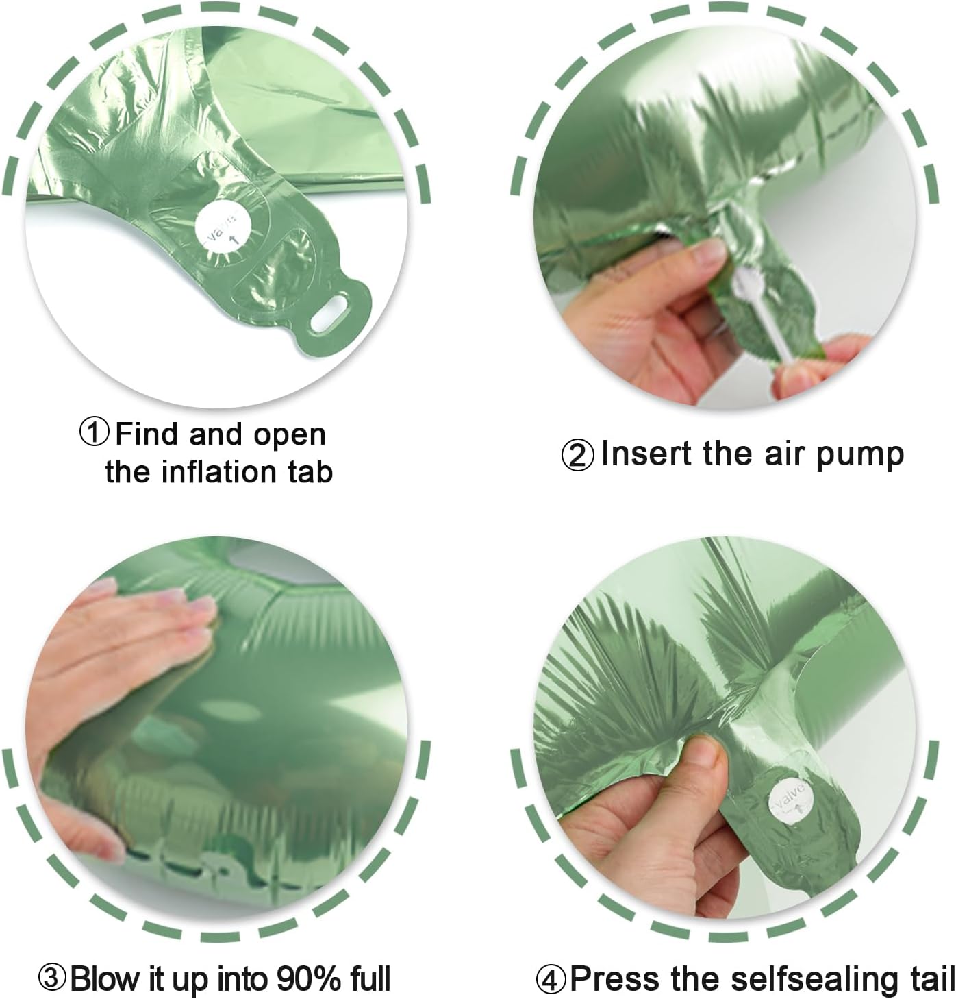 40 Inch Sage Green Large Number 4 Birthday Balloon, Giant Number Four 14 24 34 40 44 Balloons, Oliver Green Foil Mylar Big Balloons for Anniversary Graduation Supplies Decorations