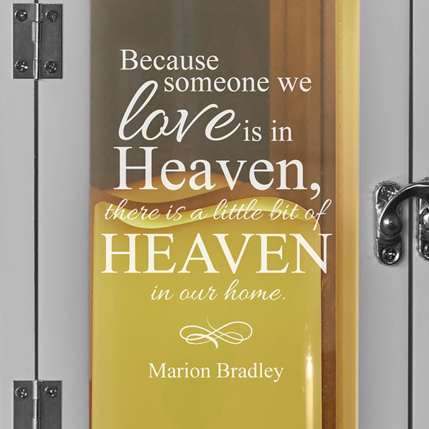 Let's Make Memories Personalized Memorial Lantern - Sympathy - Condolences - LED Candle - Automatic Timer - Wood/Stainless Steel - Copper Finish - for Loved Ones in Heaven