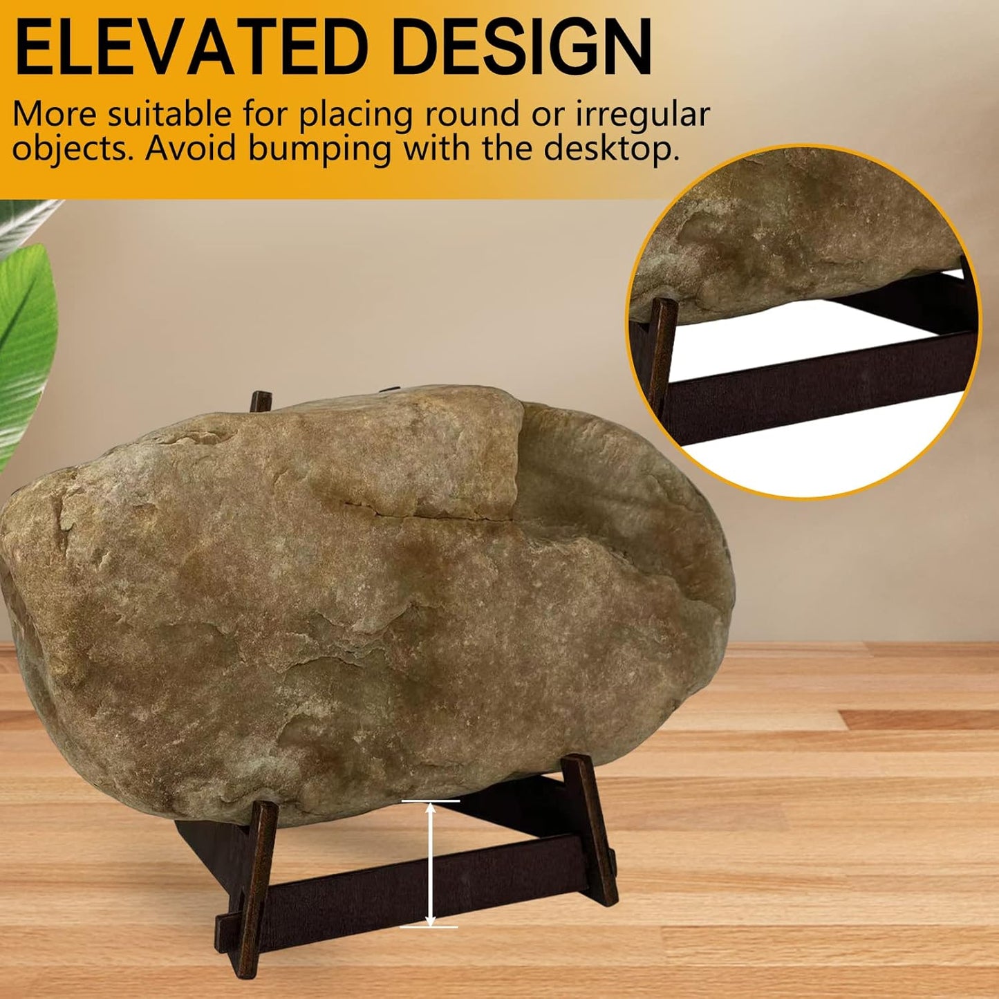 10 Inch Wooden Plate Stand - Easel & Book Display Stand