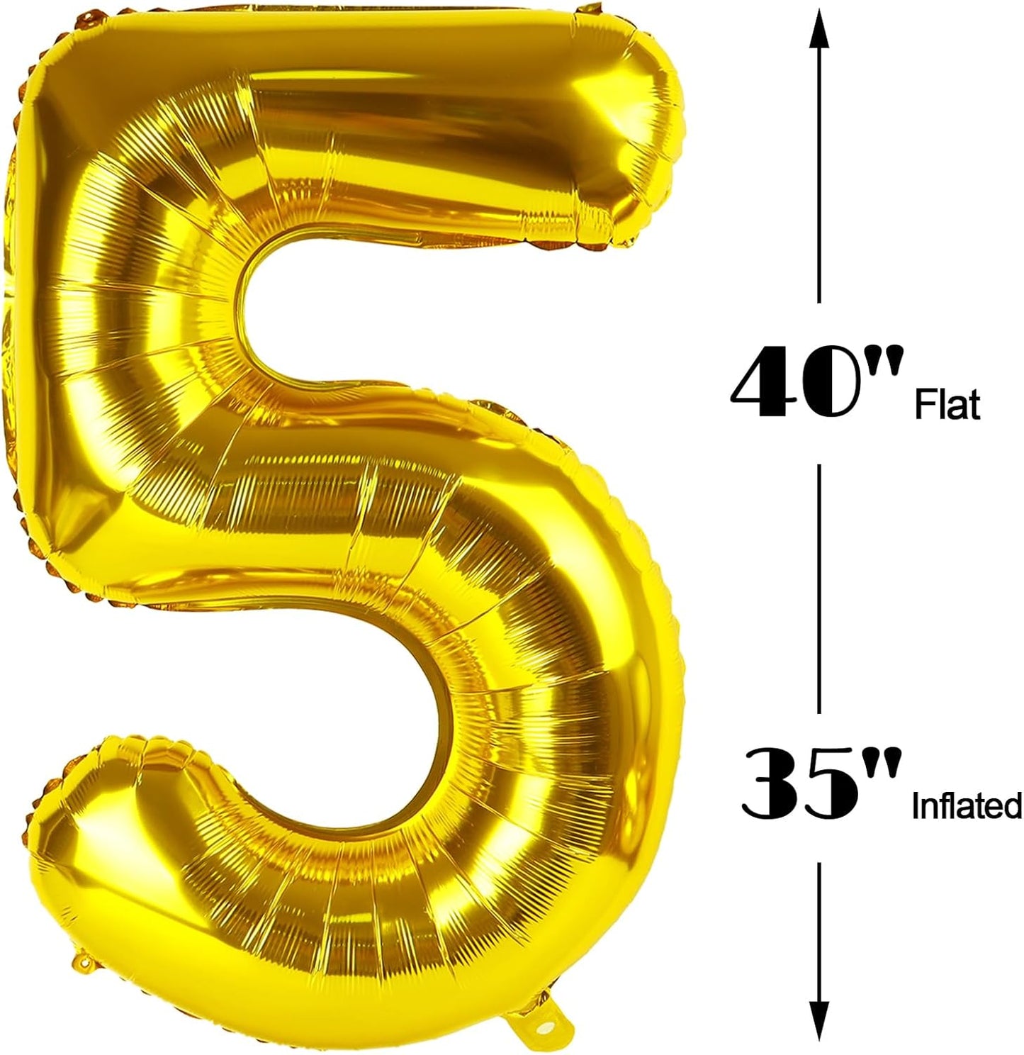 Gold 40 Inch Large Number 25 Birthday Balloon, 25 Birthday Celebration Decorations, Foil Mylar Helium Number 25 Balloons Men Women Anniversary Party Graduation Supplies