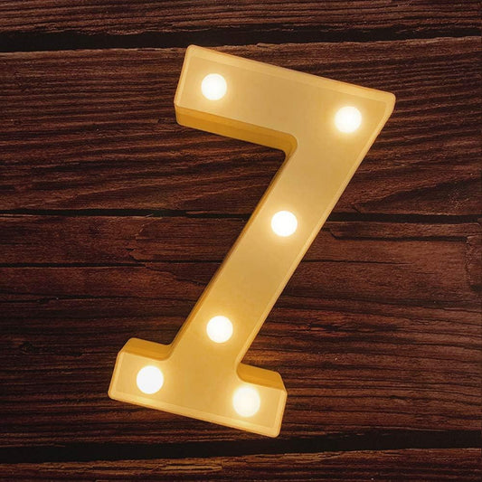 MUMUXI Marquee Light Up Letters | Large Light Up Numbers | Battery Powered and Bright with Every Letter of The Alphabet | for Wedding, Birthday, Party, Celebration, Christmas or Home Decoration (7)