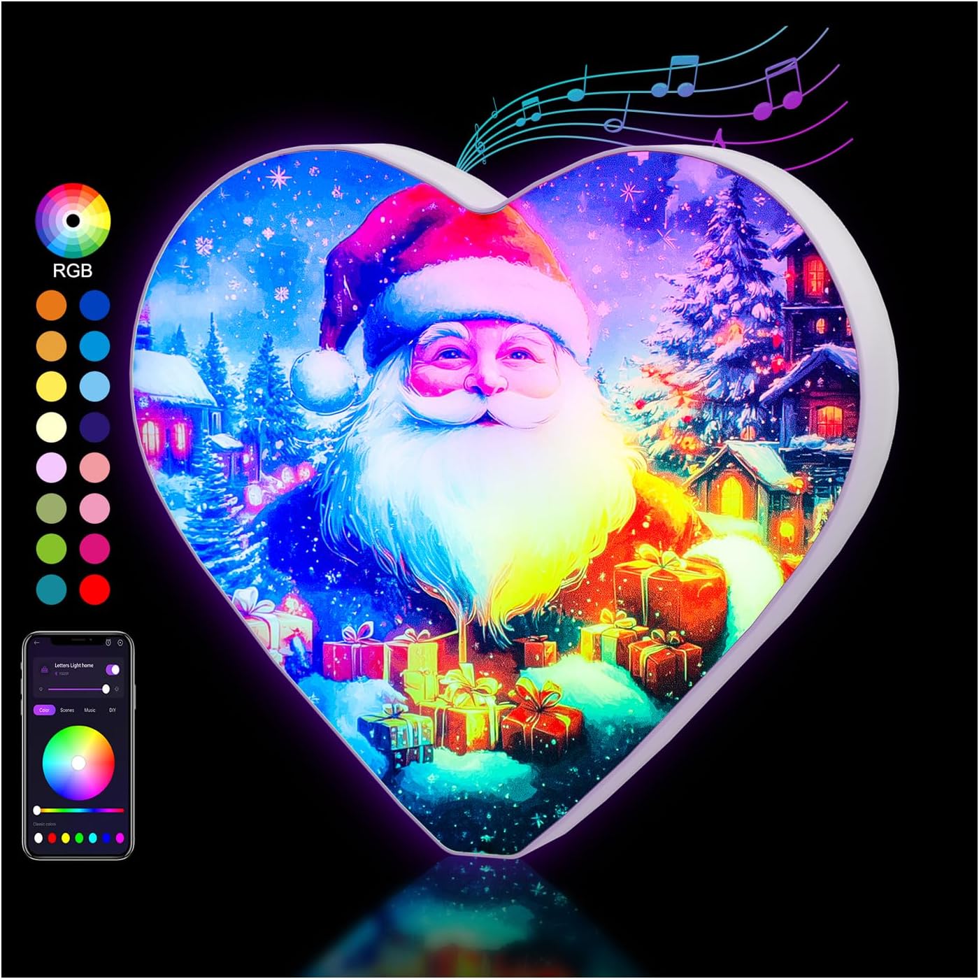 OJQ Light Up Letters LED Letter - Bedroom Lighted Colorful Alphabet Letter Music Sync Color Change - Christmas Birthday Gifts for Girl - Teen Girls Room Decor Gifts Party Home Wall Bedroom Decor