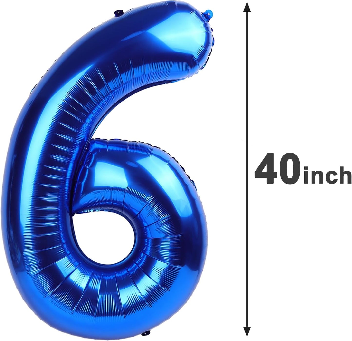 Giant Navy Blue 60 Balloon Number 40 Inch, 60 Number Balloons Birthday Supplies, 60 Year Old Birthday Party Celebration, 60 Balloons Graduations Anniversary Decorations