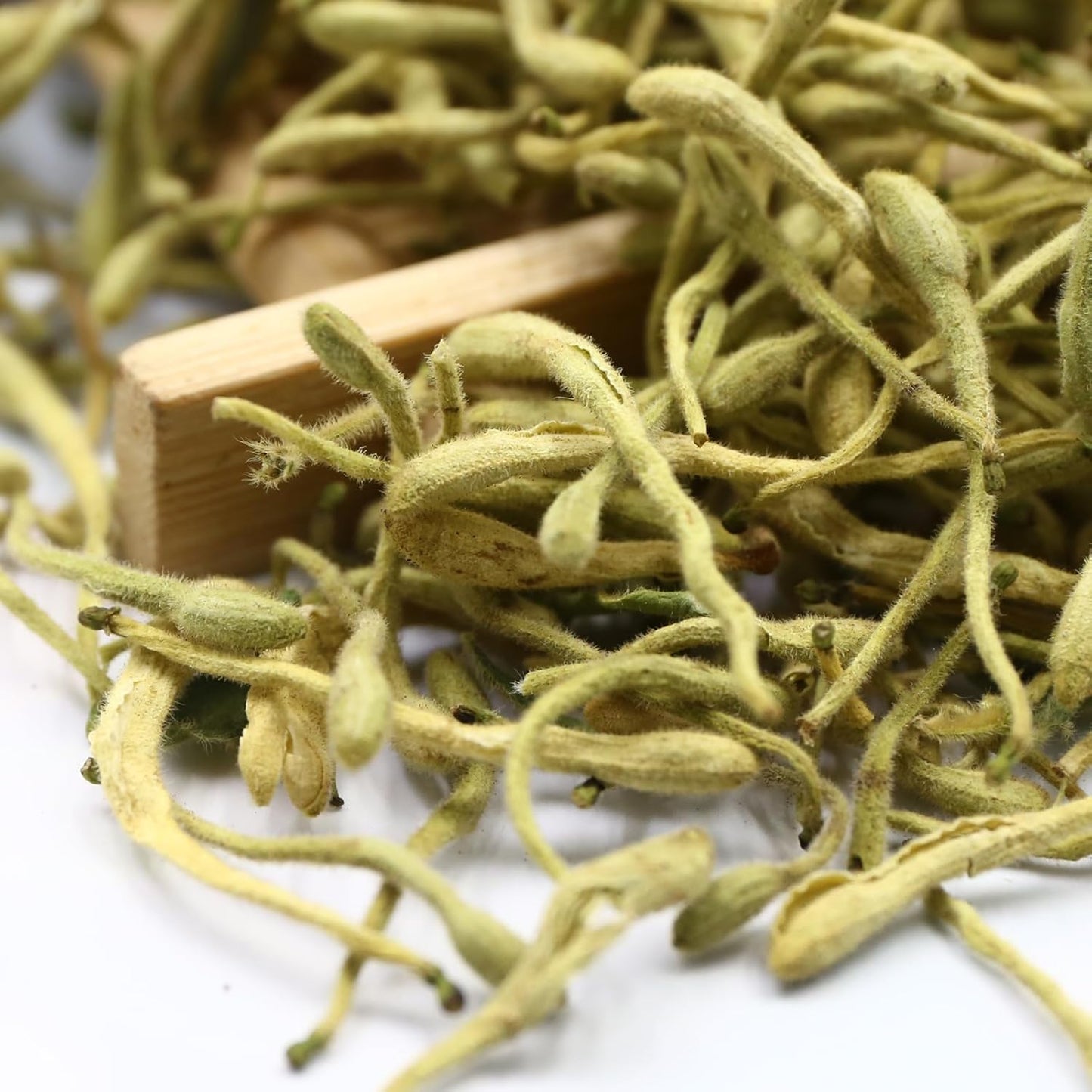 FullChea - 100% Pure Natural Dried Honeysuckle - Jin Yin Hua Honeysuckle Tea - Premium Flower Herbal Tea - 1.58oz/45g