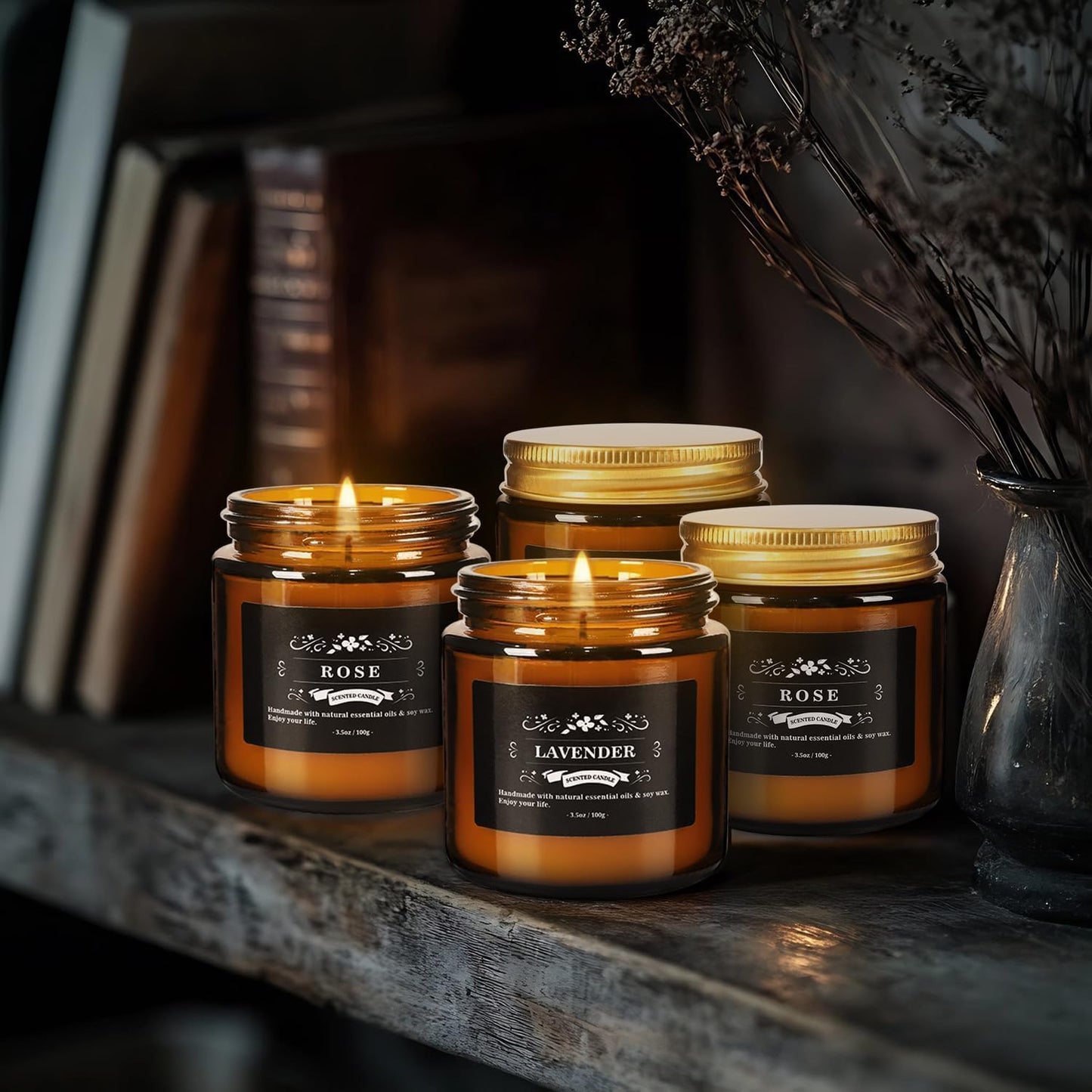 12 Pcs Scented Candles with Added Natural Essential Oils, 3.05oz, Suitable for Various Festivals, Parties, Yoga, and Home Scene