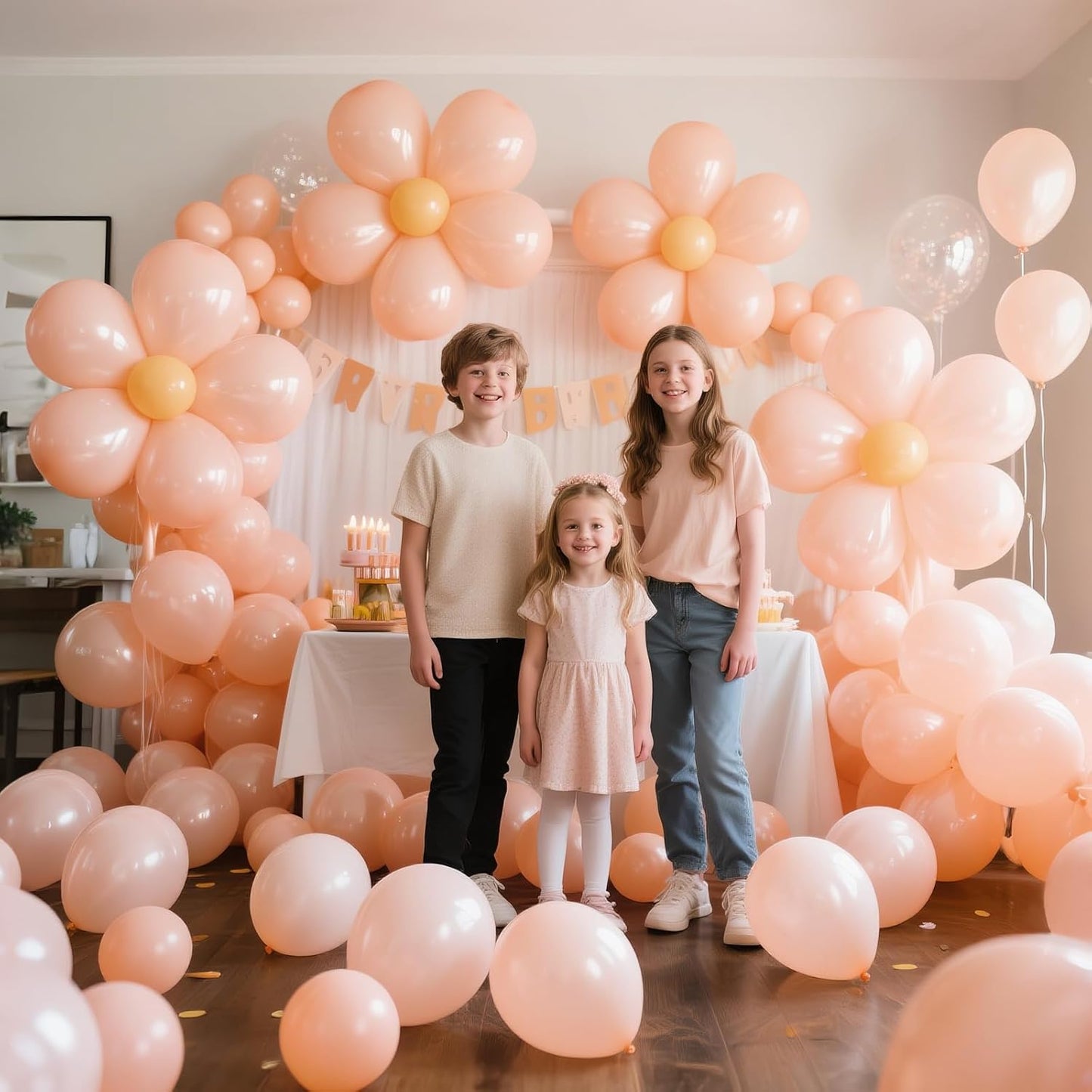 110pcs Pastel Orange Balloon 12 Inch, Pastel Orange Latex Balloons for Birthday Party Baby Shower Wedding(with 2 Ribbons).