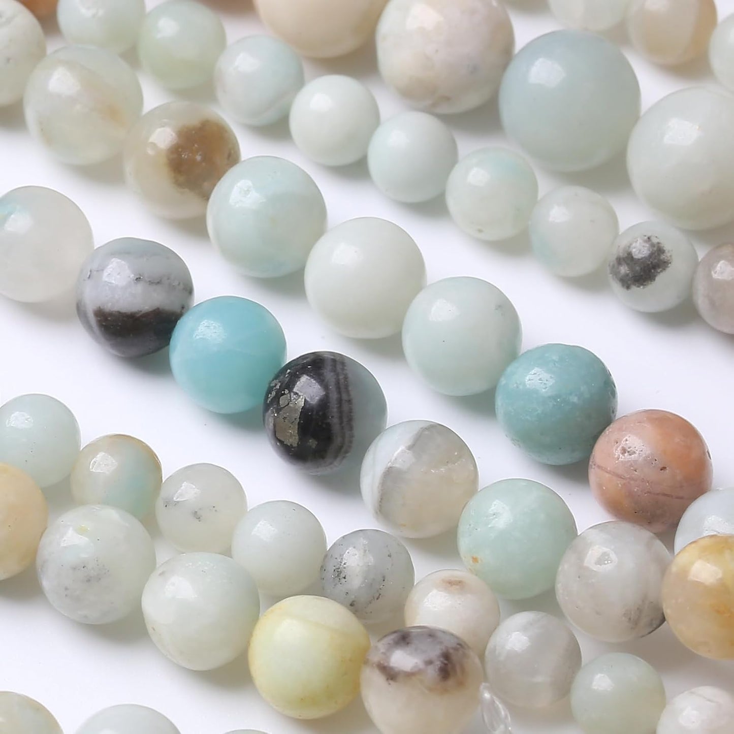 Fancy Stone Beads for Jewelry Making DIY Craft Gemstone Beads Kit (12mm, 30pcs) Smooth Healing Crystal Beads for Bracelets, Necklaces, Home Decor