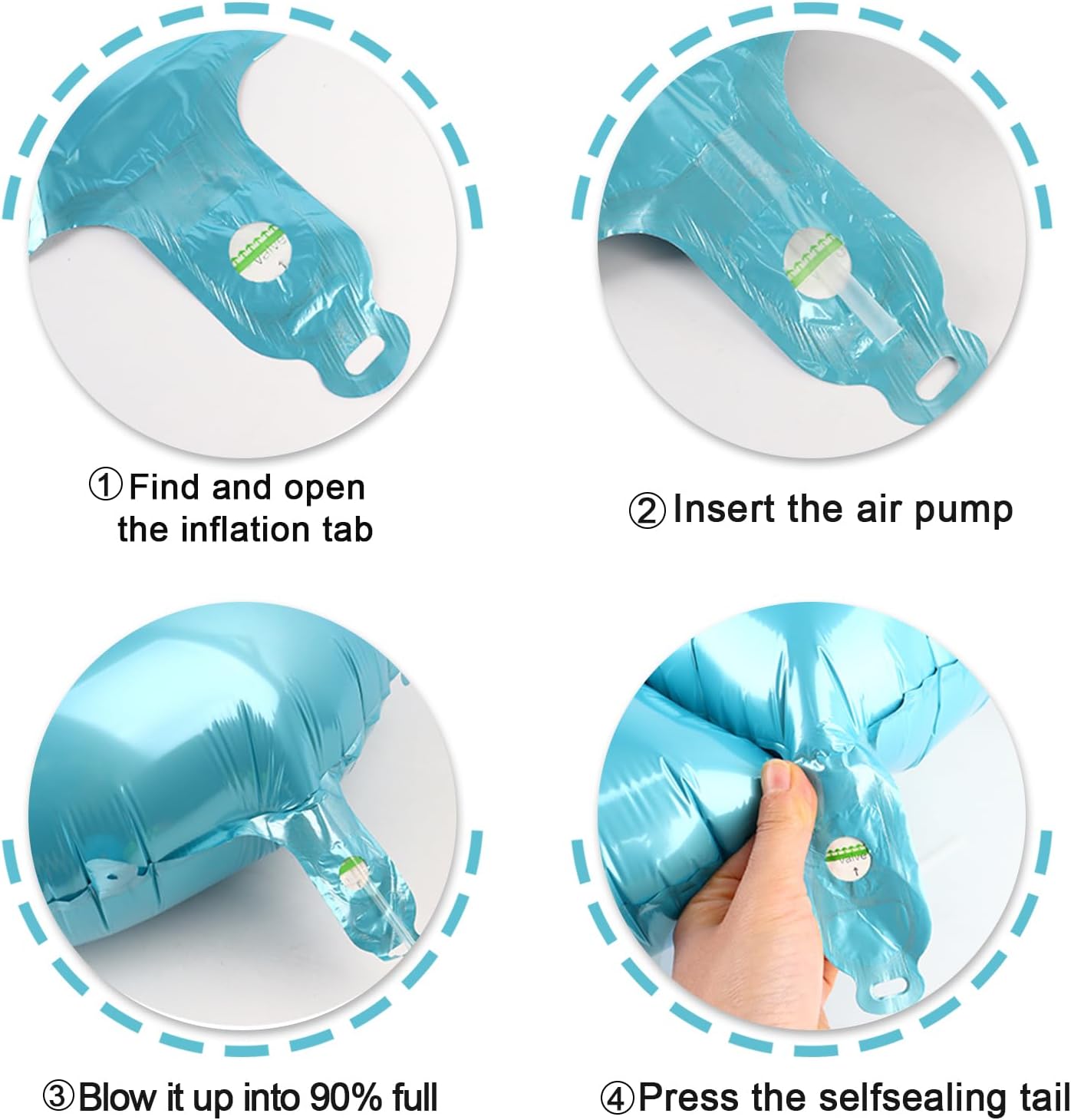 Pearlescent Blue 2025 Number Balloon, 40 Inch Foil Number 2025 Bluefoil Balloons, Happy New Year Eve Party Supplies Balloon Christmas Graduations Birthday Decoration