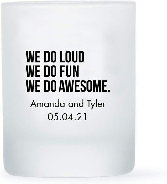 WEDDINGSTAR Personalized 3oz Frosted Shot Glass Customizable Full Color Print - 60 pack