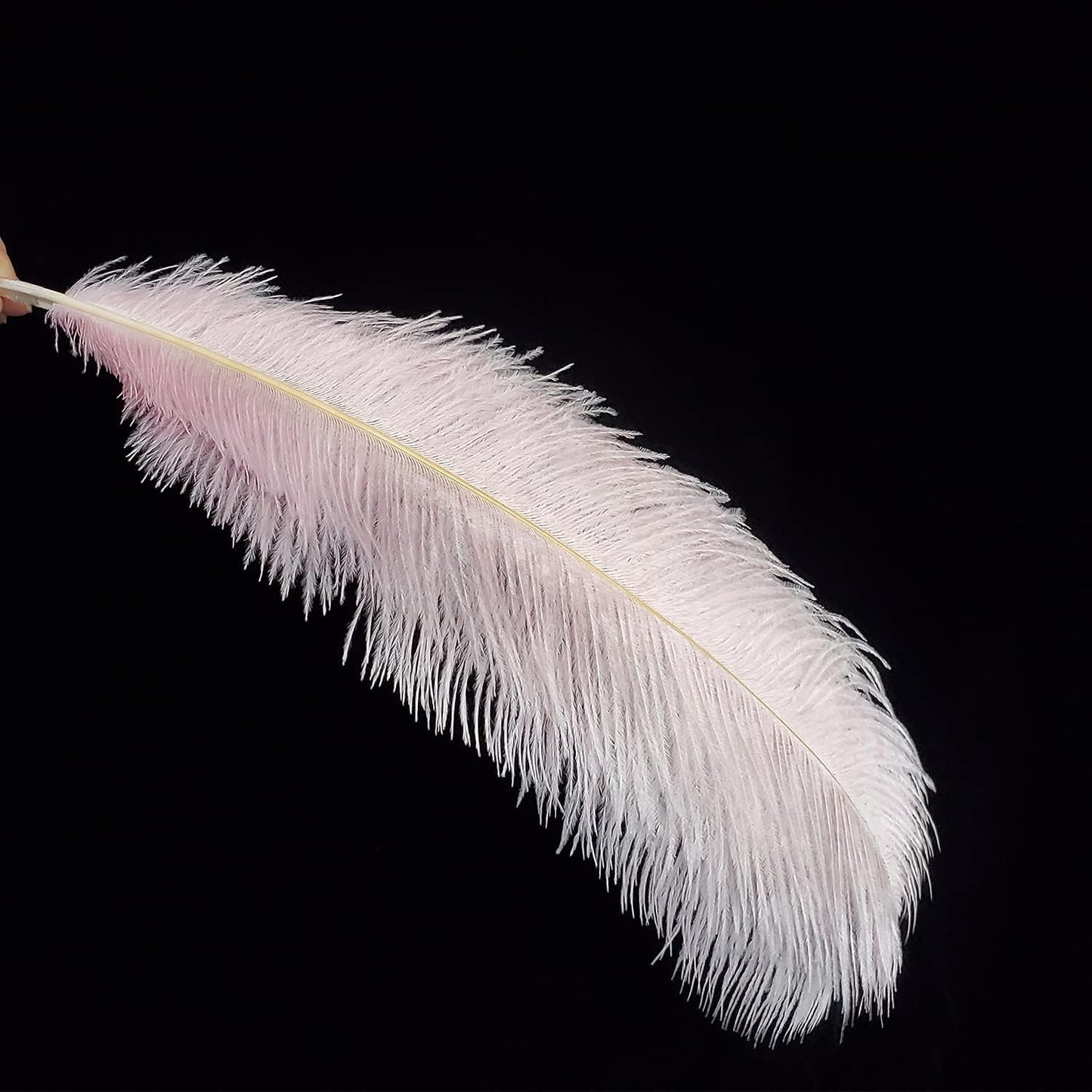 Happy Feather 16-18 inch Pink Ostrich Feathers Craft for Wedding Party Centerpieces Home Decoration DIY Craft Pack of 10