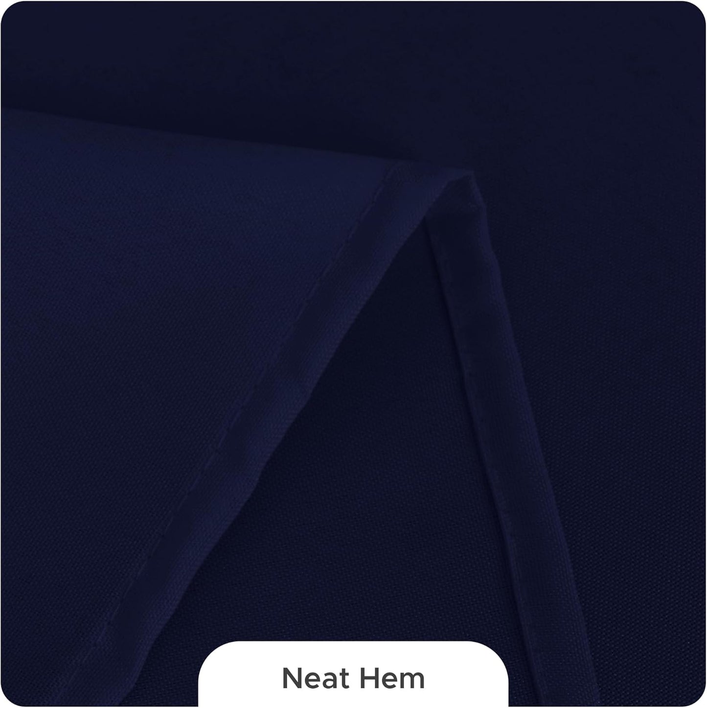 Fitable 8 Pack Round Tablecloths: Stain Resistant Wrinkle Free Circle Table Clothes, Washable Reusable Polyester Table Covers for Wedding Party Birthday Banquet Reception(Navy, 120 Inch)