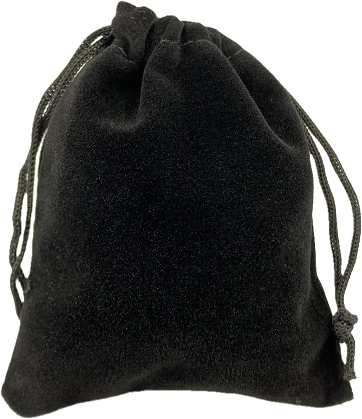 Palmhomee Pack of 48 3x4 Inch Velvet Drawstring Bags Gift Bag Velvet Pouch For Jewelry Wedding and Party Favor (Black)