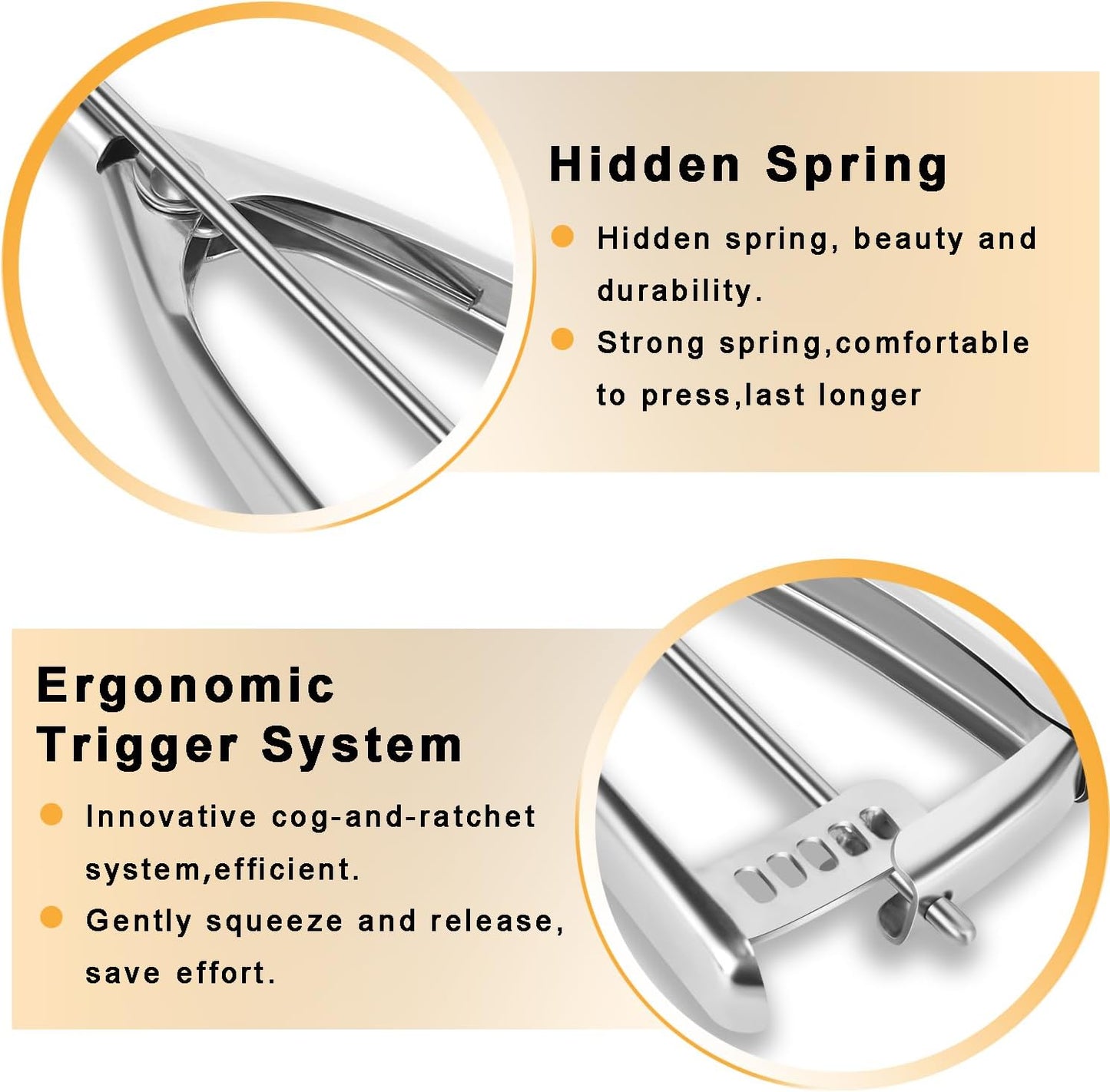 Cookie Scoop 1.5 Tablespoon, Small Cookie Dough Scoop, Cookie Scoops for Baking, Ice Cream Scoop, Selected 18/8 Stainless Steel for Making Cookie, Melon Ball, Ice Cream, Meatball