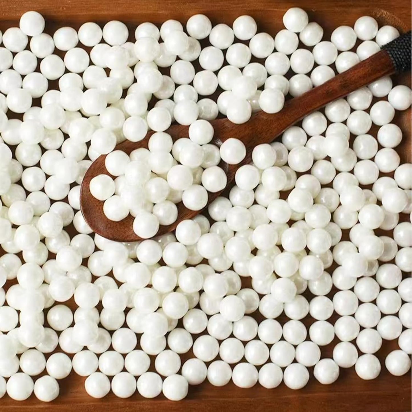 Sentovac 7mm White Pearl Sprinkles Edible Cake Decorating Sugar Candy Cookie Cake Cupcake Topper Ice Cream Baking Decorations Halloween Christmas Valentines Wedding Supplies