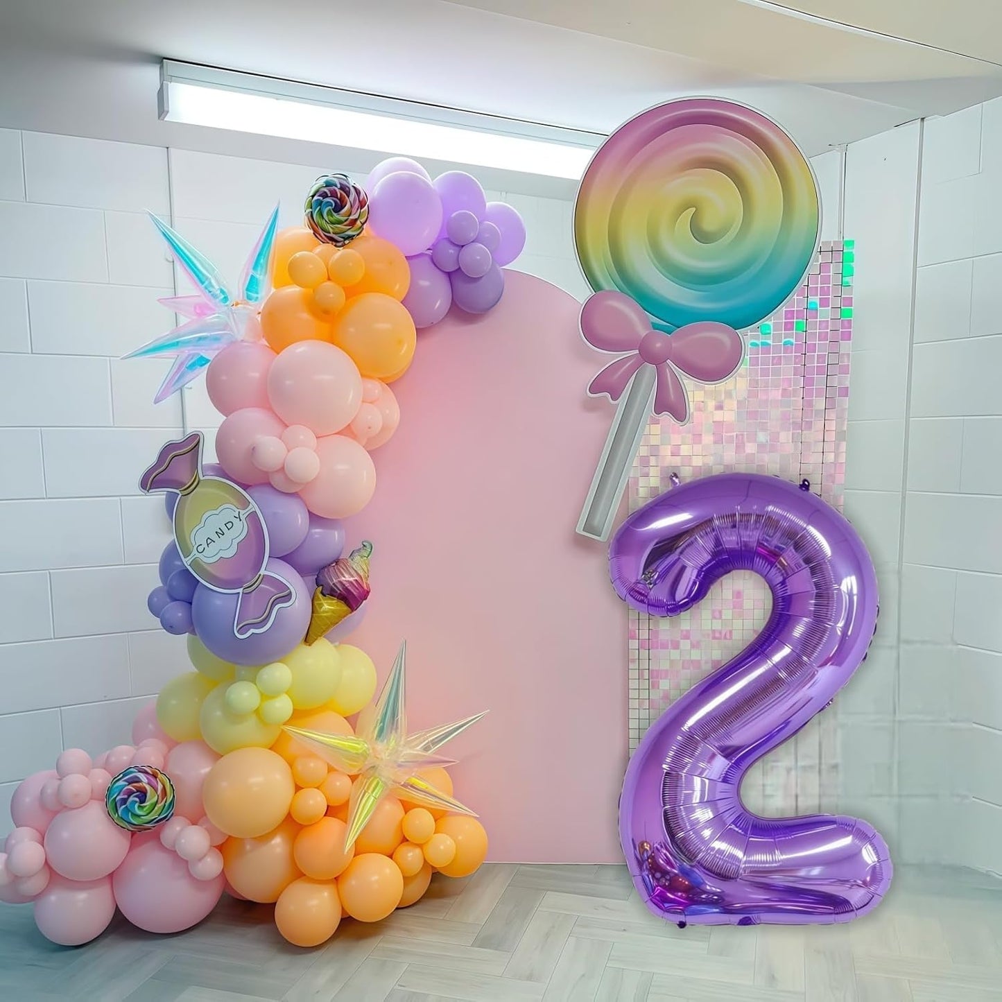 Purple 0 Balloon Number,40 Inch Number 0 Balloon Big Purple 0 Foil Mylar Helium Balloon for Birthday Party Decorations