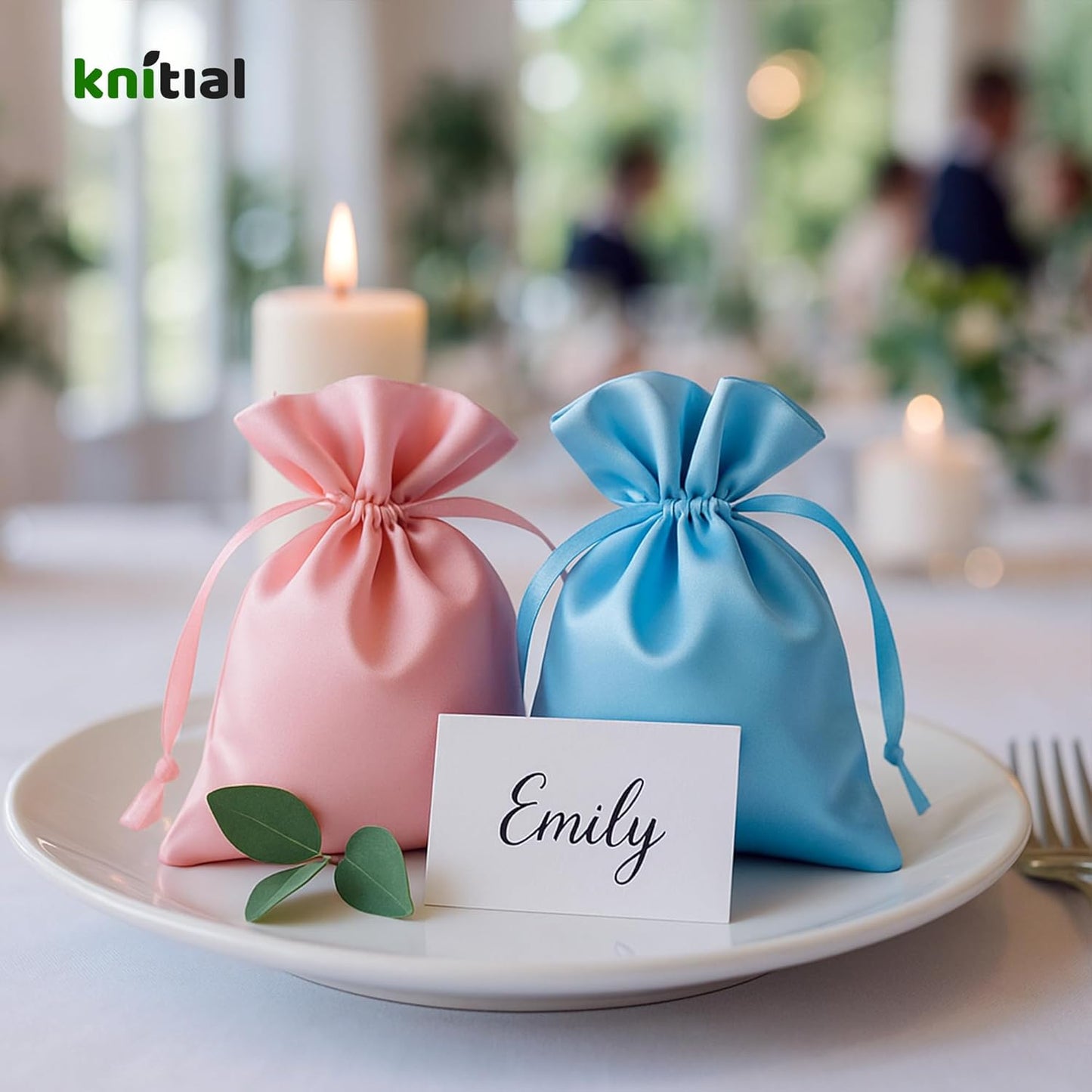 3" x 4" Black Satin Gift Bags, Jewelry Bags, Wedding Favor Silky Drawstring Bags Baby Shower Christmas 50 per Pack