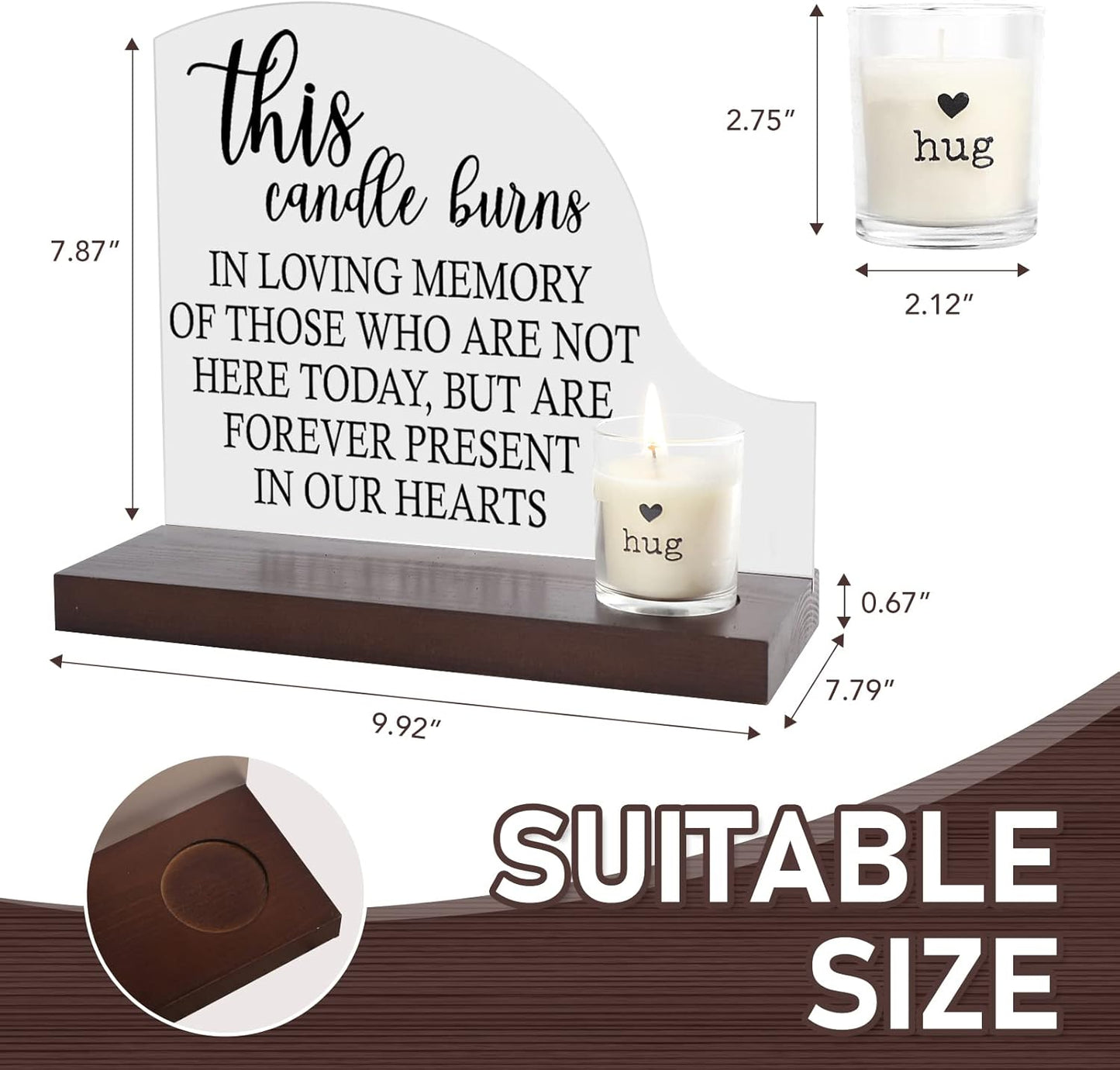 in loving memory wedding sign,wedding decorations,memorial candle,in memory of loved one gifts,wedding signs for ceremony and reception,fall wedding decorations,yahrzeit memorial candles,