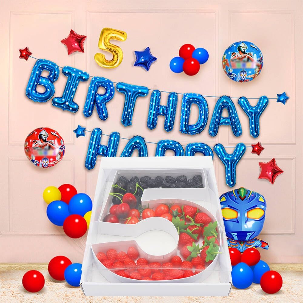 12" Fillable Cardboard Number Charcuterie Gift Cupcake Box With Cover Sweets Packaging (5)