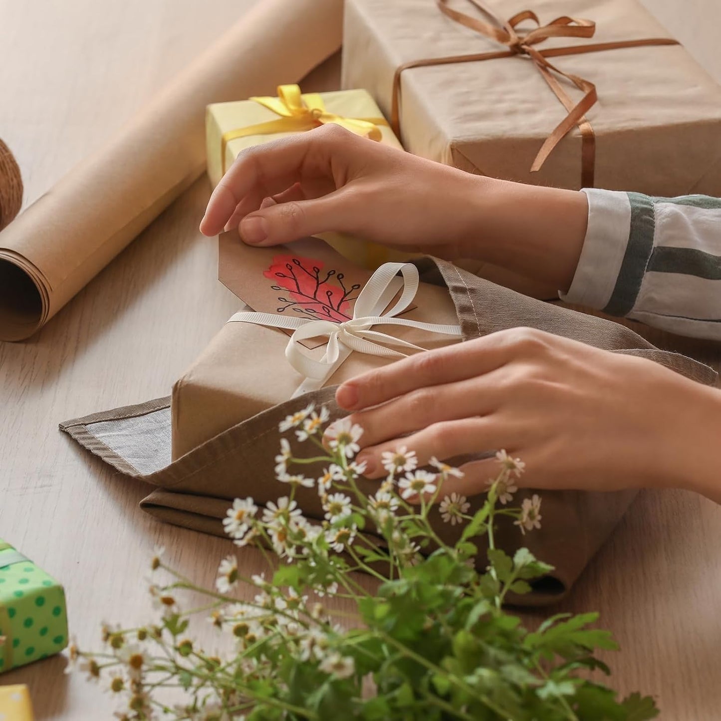 uxcell 164 Feet Floral Wire, 1mm Vine Bind Wire for DIY Crafts Flower Bouquet Christmas Wreaths White