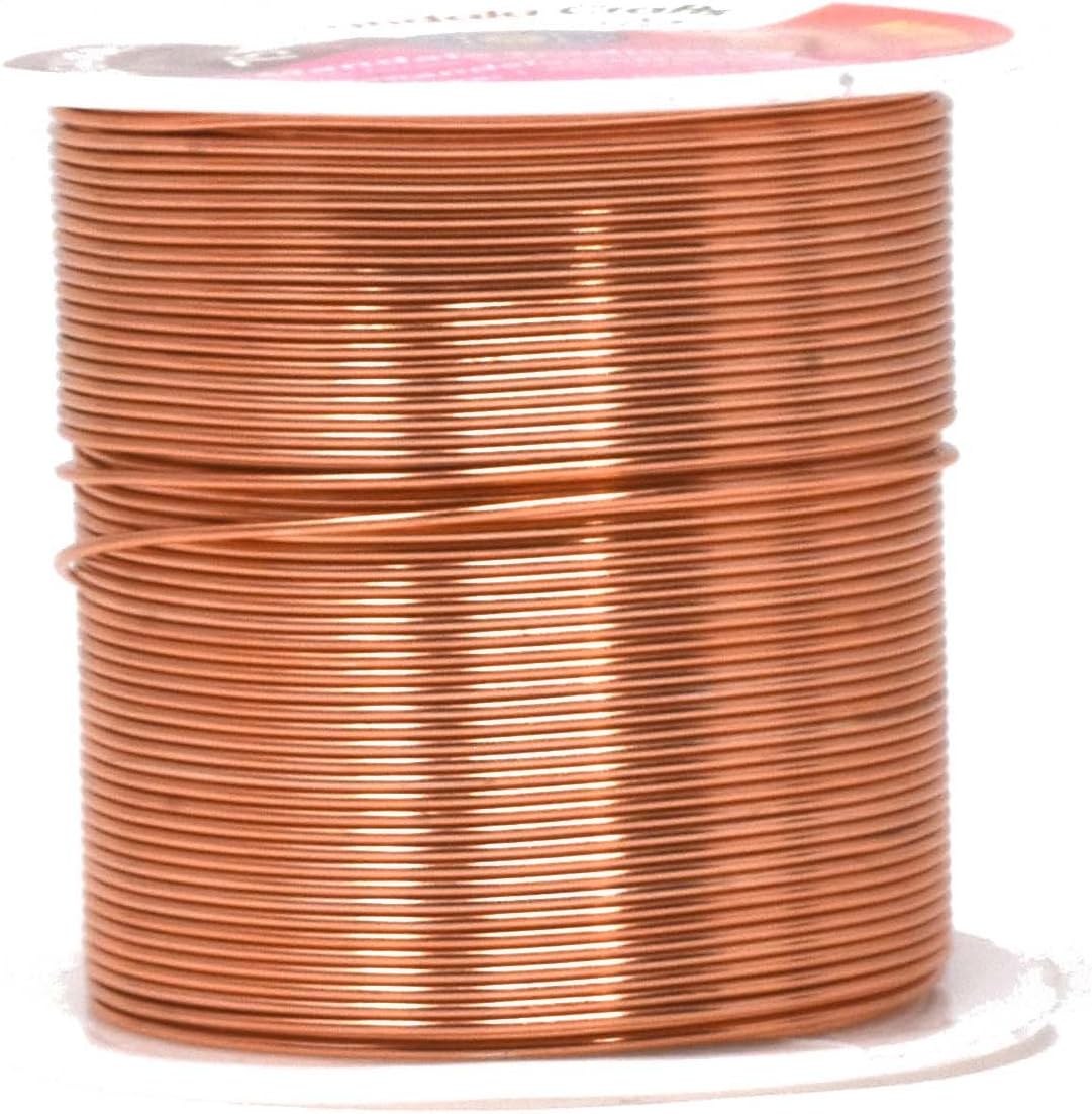 Mandala Crafts 20 Gauge Anodized Aluminum Craft Wire for Jewelry Making - 450 FT Colored Flexible Rose Gold Combo Wire - Bendable for Bonsai Armature Crafting Sculpting