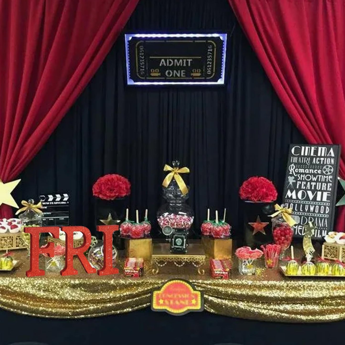 TONIFUL 8 Inch Red Glitter Letter F Table Centerpiece A-Z Red Birthday Party Decorations,Red Alphabet F for Birthday,Chrismas,Graduation,Bridal Shower,Wedding,Anniversary Party Supplies