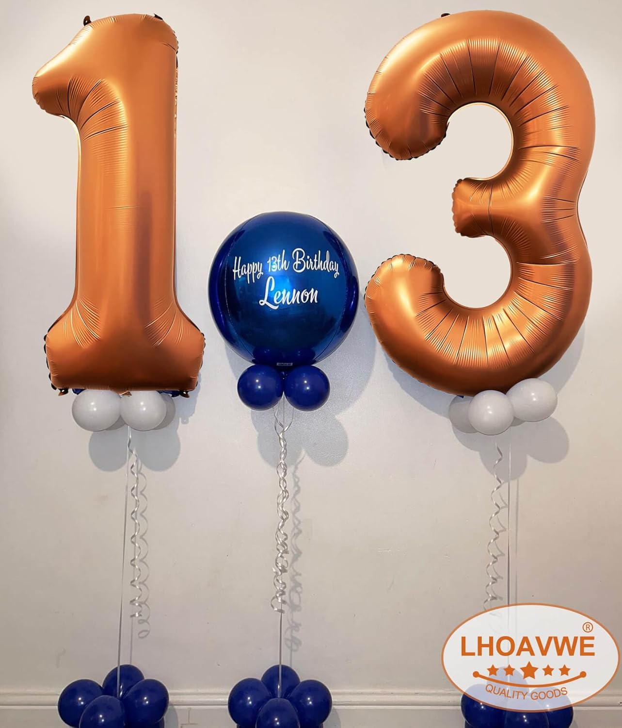 Number 14 Orange Balloons 40 Inch Giant Foil Helium for 14th Birthday Party Supplies 41st Anniversary Events Decorations