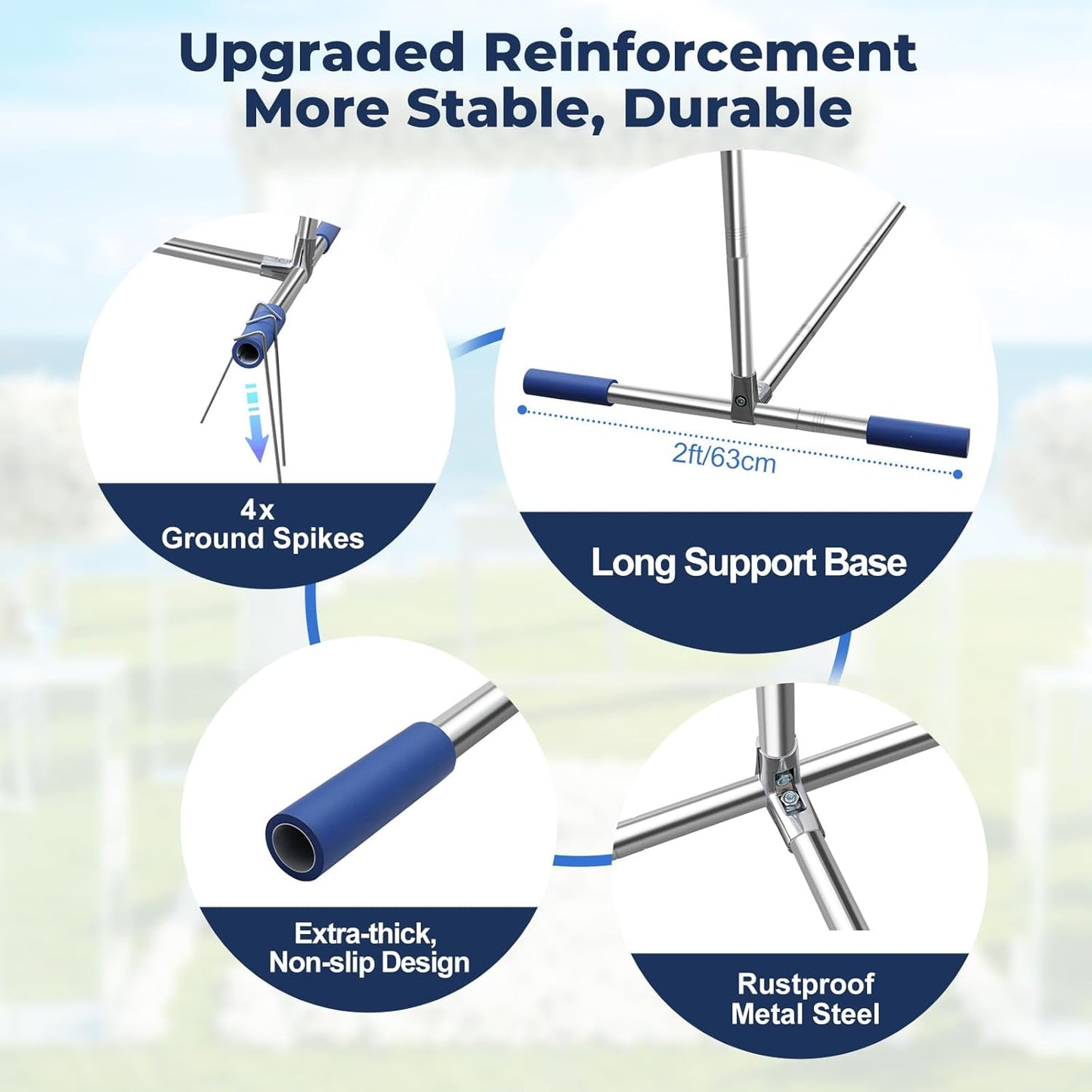 7*5FT Metal Backdrop Stand Kit, Heavy Duty Rustproof Wedding Arch for Indoor/Outdoor, Wide Base for Party/Christmas/Birthday Decorations (Silver)