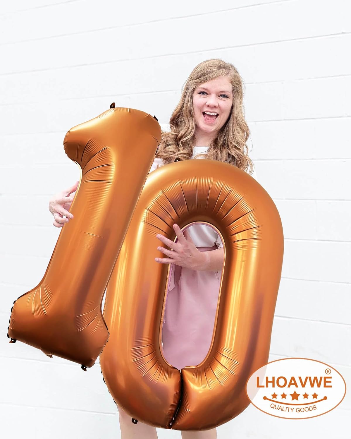 Number 17 Giant Orange 40 Inch Foil Helium Balloons for 17th Birthday Party & Anniversary Events