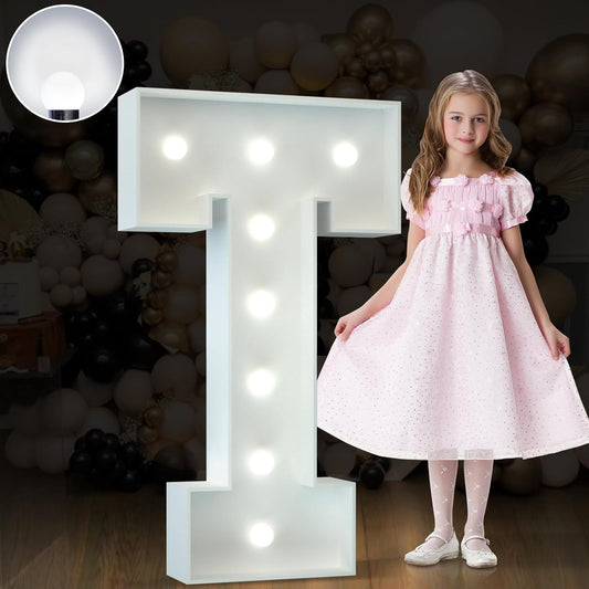 Marquee Letters 3 Feet Tall Large Light Up Letters Baby Shower Decorations Wedding Engagement Proposal White Party Decorations Marry Me Sign Big Cardboard Backdrop T