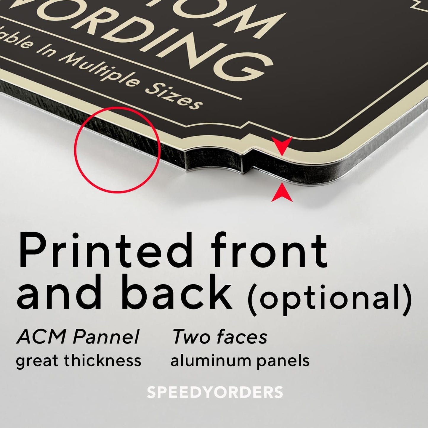 Custom Decorative Outdoor Metal Sign - Personalized Aluminum Driveway Sign, Waterproof, Made In USA - Design 2 Black Charcoal 12x12 In