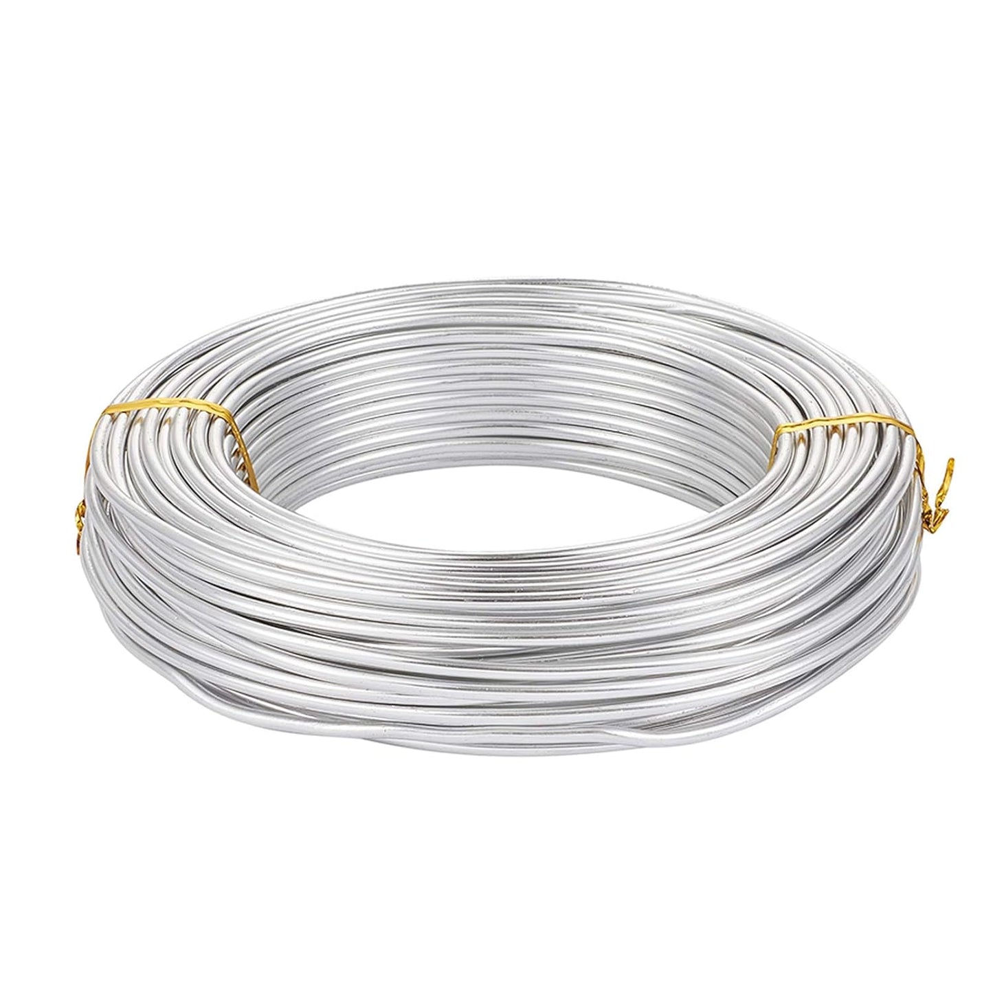 FASHEWELRY 82 ft Aluminum Craft Wire 9 Gauge Silver Metal Bendable Sculpting Floral Wire for Jewelry Craft Doll Skeleton Bonsai