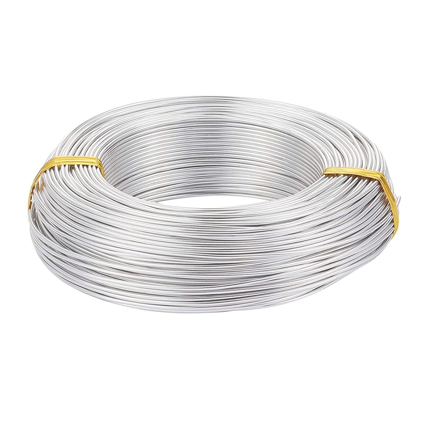 Fashewelry 328 Feet 15 Gauge Aluminum Wire Silver Bendable Metal Craft Wire for Beading Jewelry Craft Making