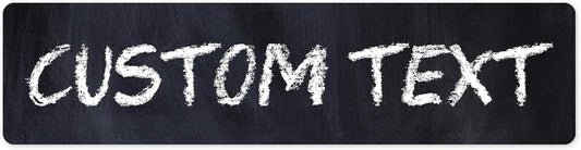 Custom Sign, Custom Street Sign, 11 Font Colors, 13 Font Styles, 4 Hole Options, 22 Sizes, 3x12 Inches, Rust Free DiBound, Fade Resistant, Made in USA by My Sign Center (Chalkboard Black)